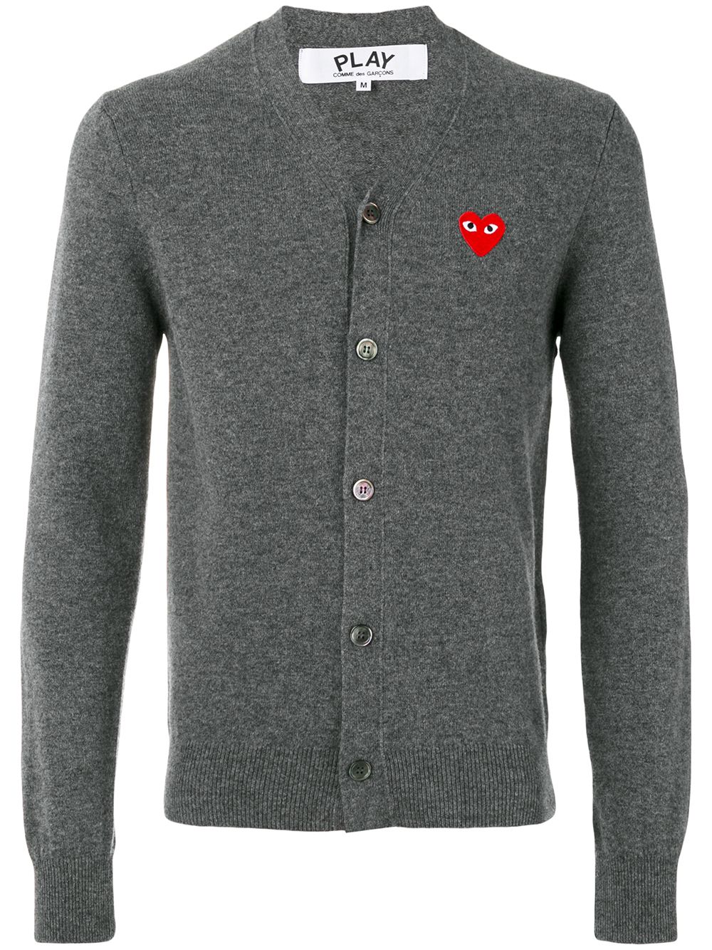 Comme Des Garçons Play 轻薄开衫 - 灰色