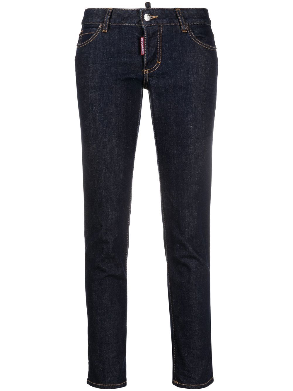 DSQUARED2 D2次方 修身露踝牛仔裤 - 蓝色