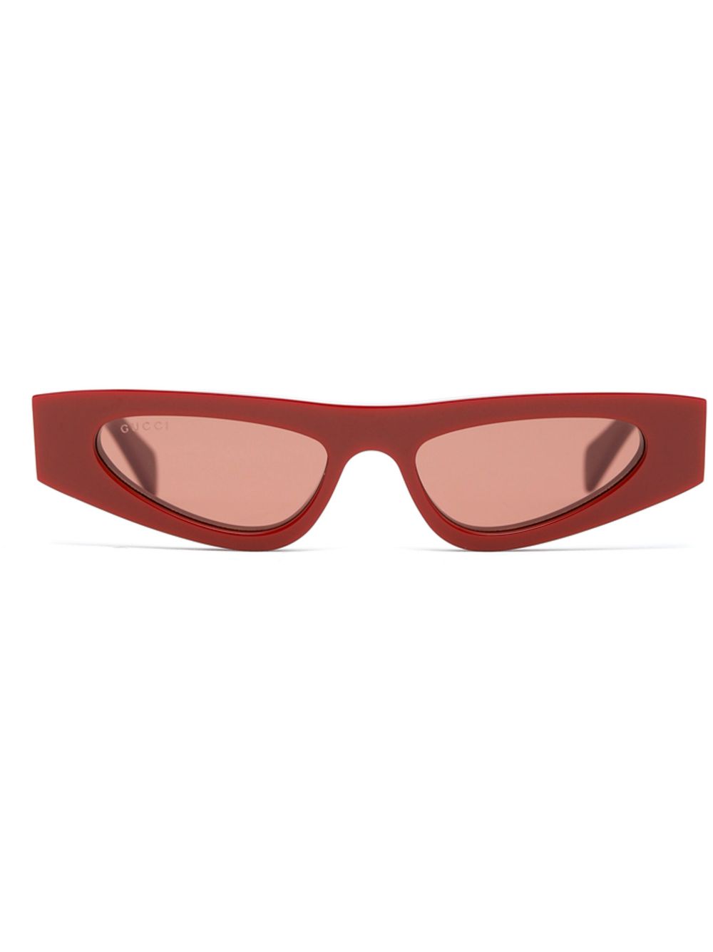 Gucci Eyewear 猫眼框太阳眼镜 - 红色