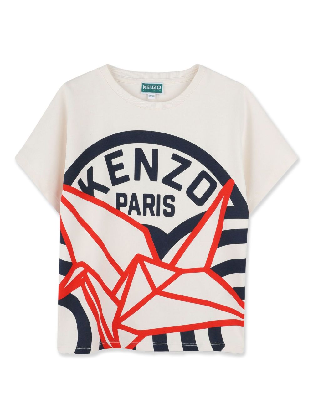 Kenzo Kids 折纸印花T恤 - 白色
