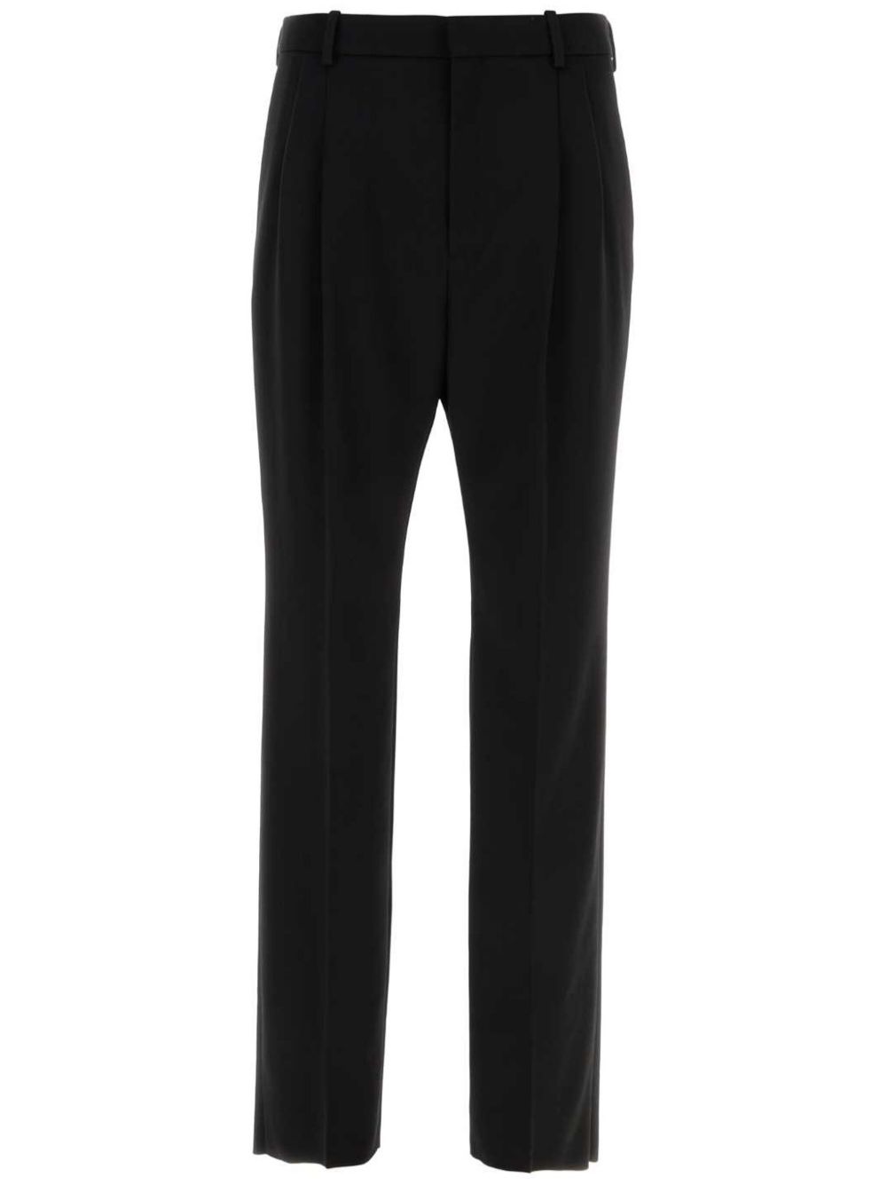 Saint Laurent Grain De Poudre 羊毛西裤 - 黑色