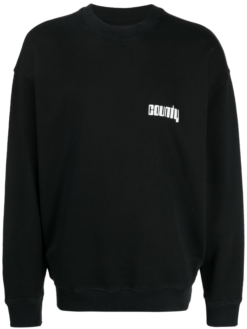 Marcelo Burlon County of Milan logo印花卫衣 - 黑色