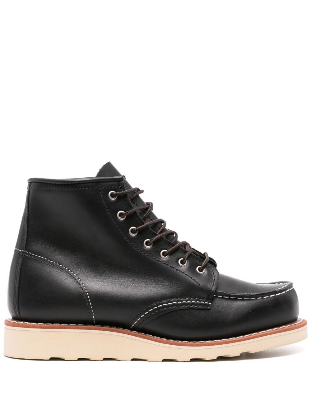 Red Wing Shoes 6 英寸皮靴 - 黑色