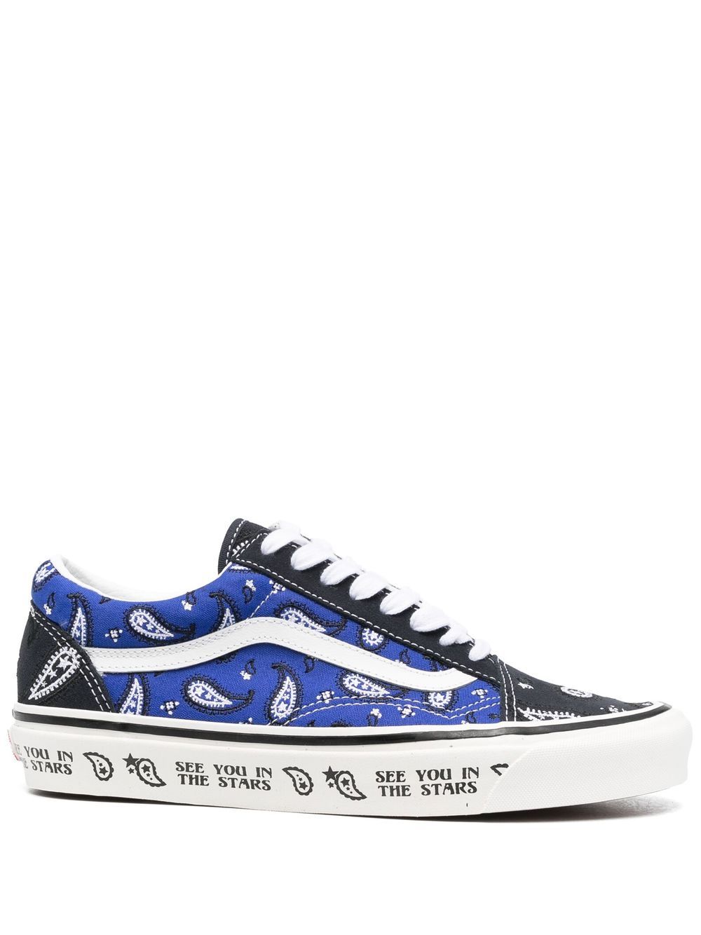 Vans Old Skool 佩斯理印花运动鞋 - 蓝色