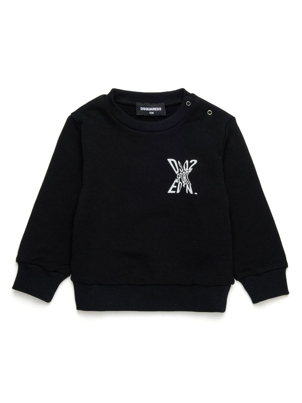 DSQUARED2 KIDS x EDTN logo印花卫衣 - 黑色