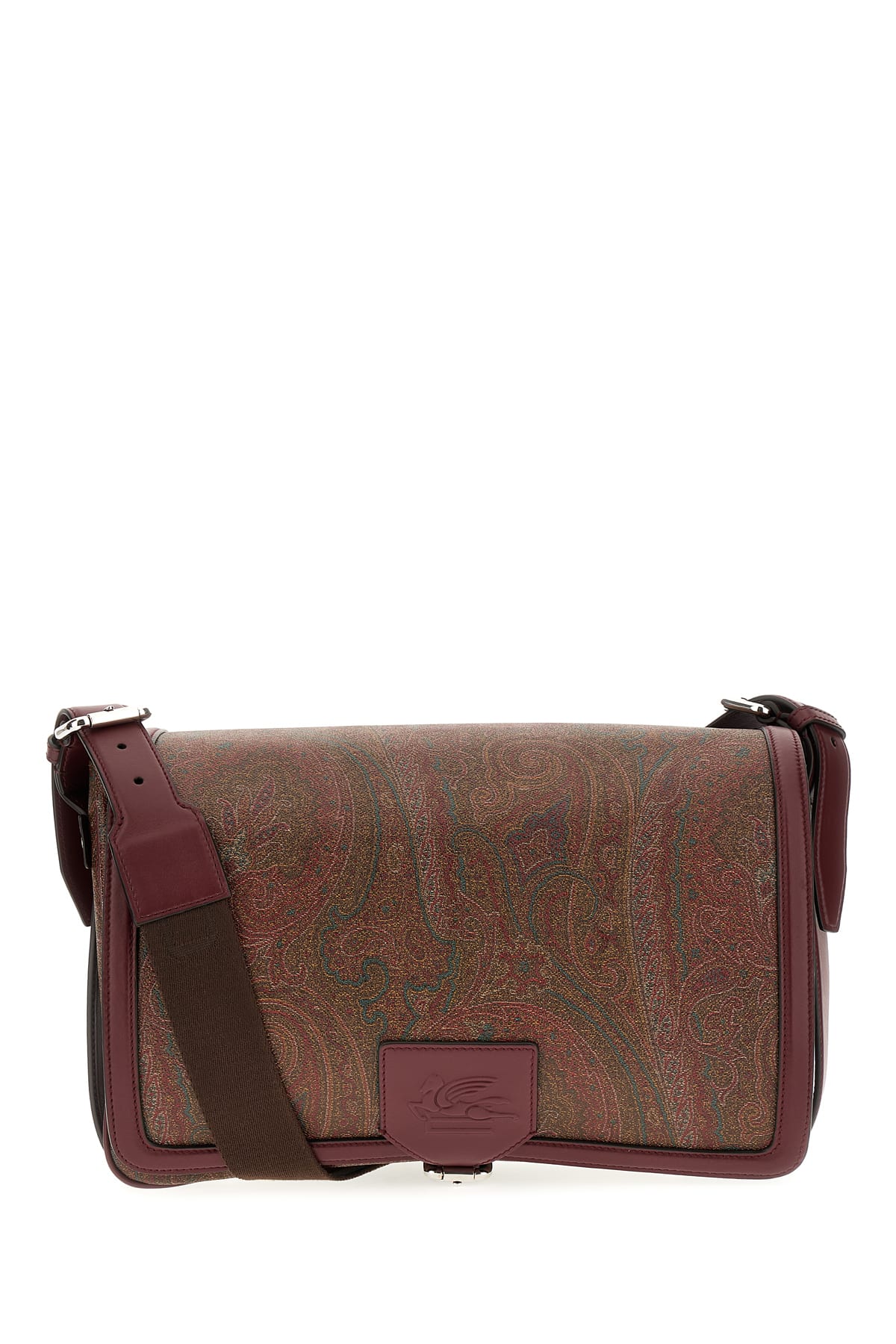 Etro 刺绣棉质基础款斜挎包