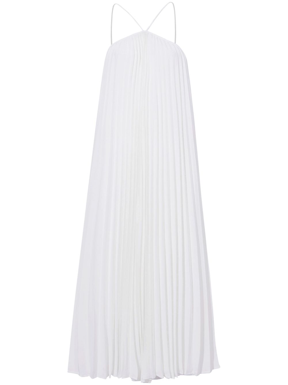 Proenza Schouler White Label Celeste 绉纱轻薄连衣裙 - 白色