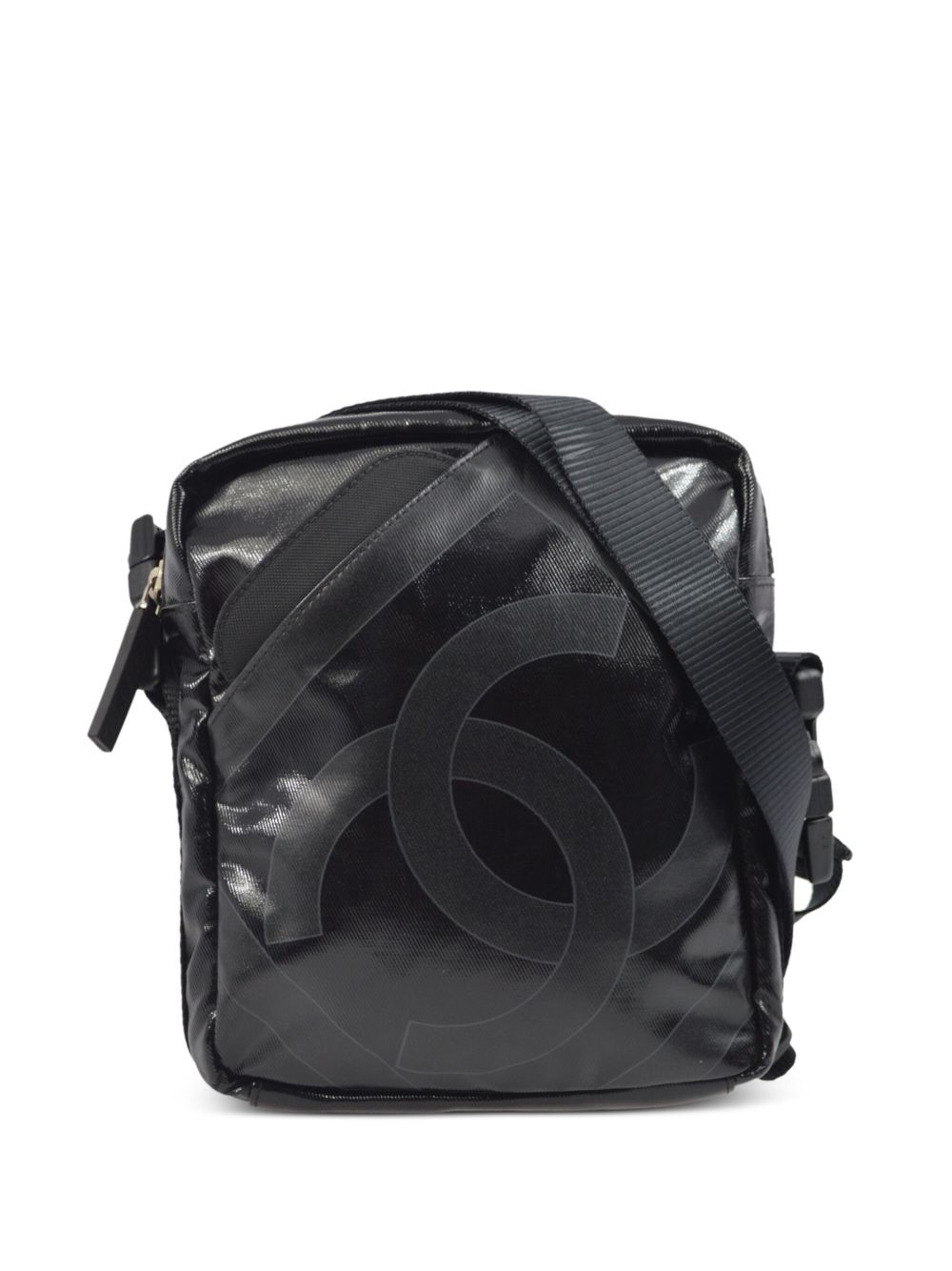 CHANEL Pre-Owned Sports Line 单肩包（2007年典藏款） - 黑色