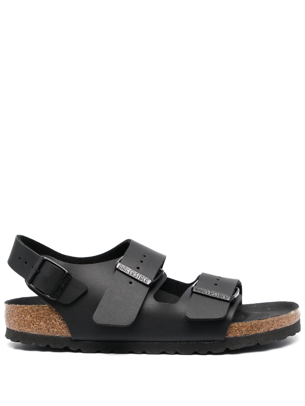 Birkenstock Milano 裹踝扣环凉鞋 - 黑色