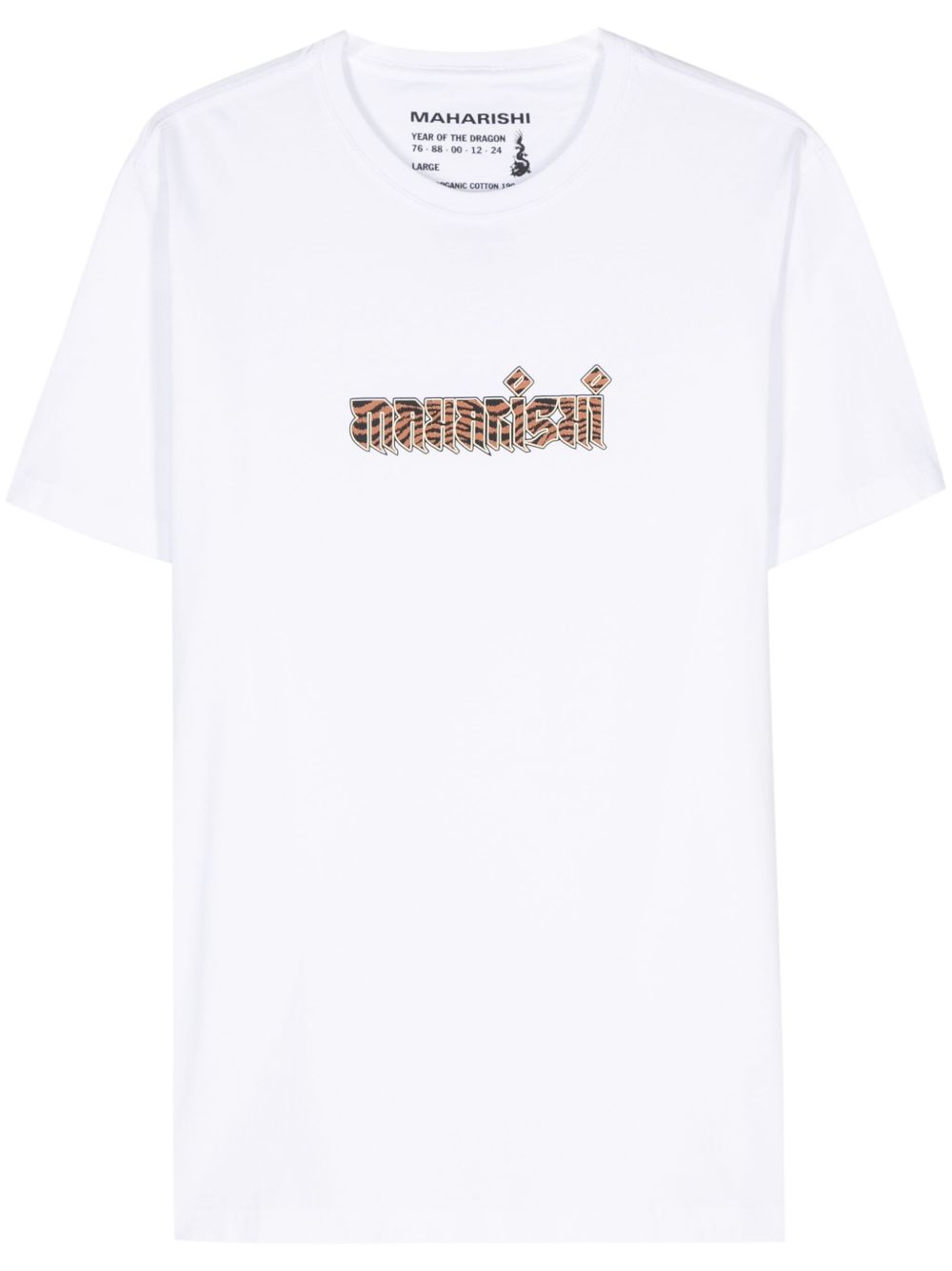 Maharishi Tiger Fur Calligraphy 棉T恤 - 白色