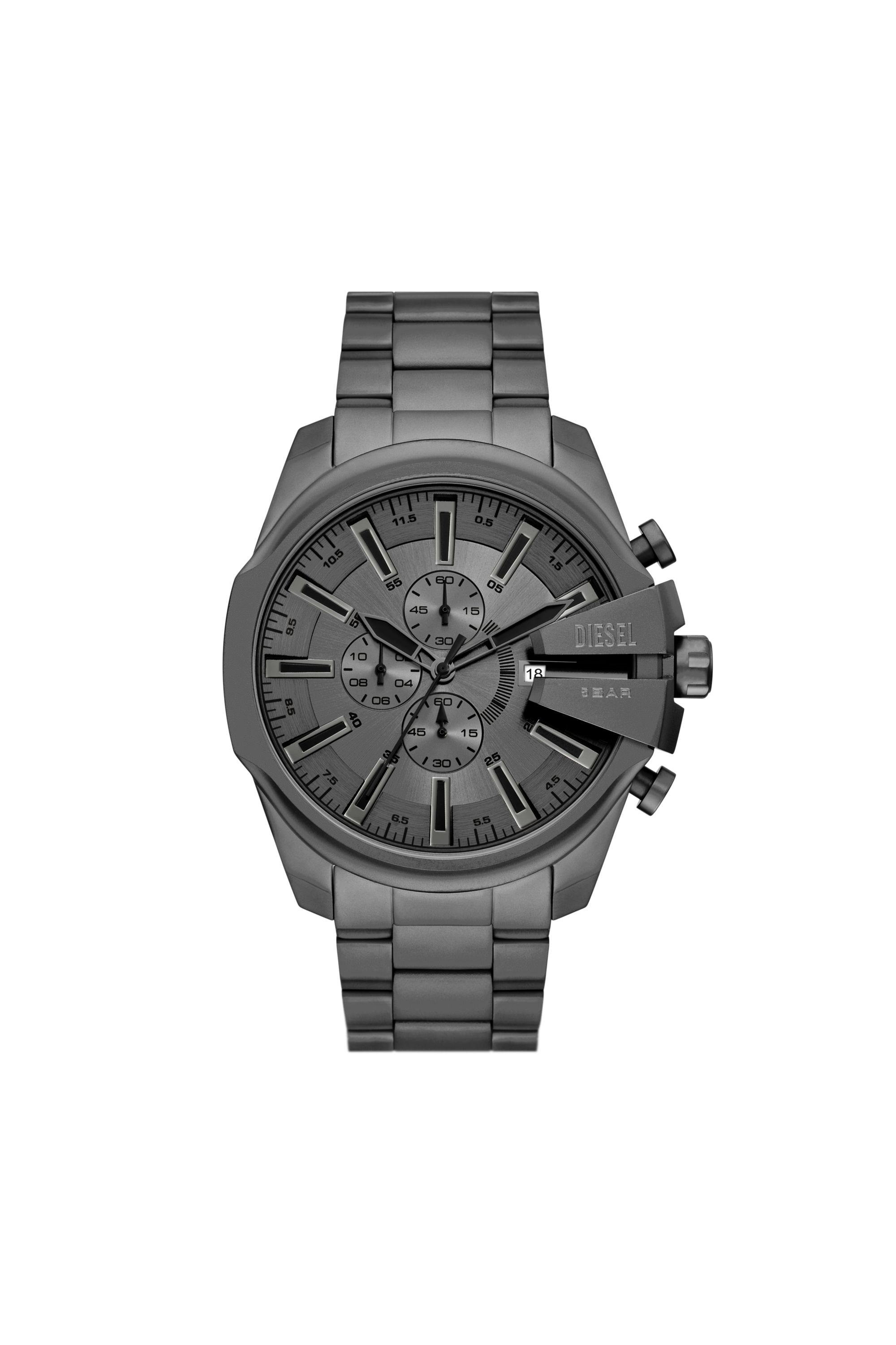 Diesel - Mega Chief Slim stainless steel watch - Timeframes - Man - Grey