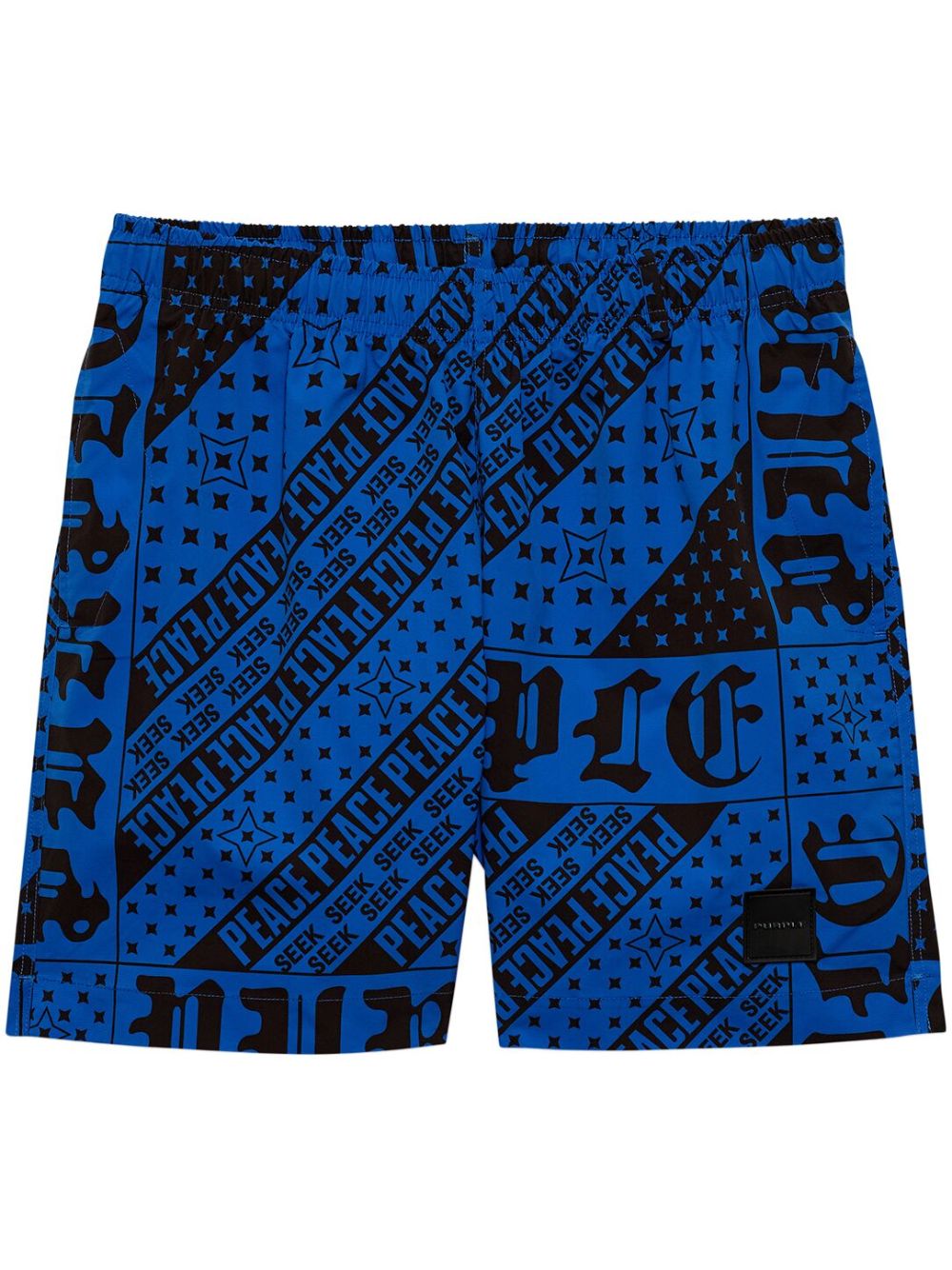Purple Brand Flag Bandana 泳裤 - 蓝色