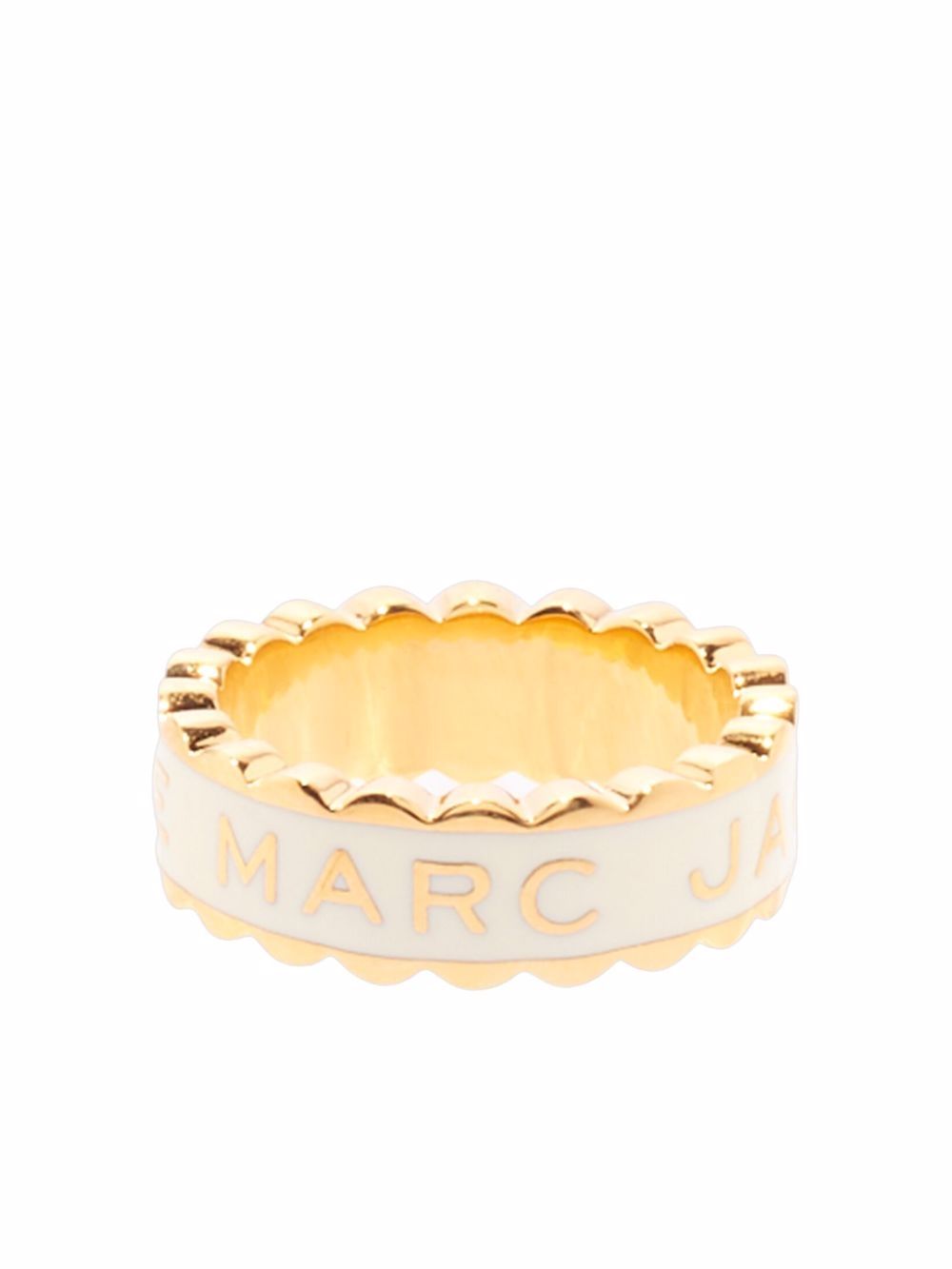 Marc Jacobs The Medallion 扇贝形边戒指 - 金色
