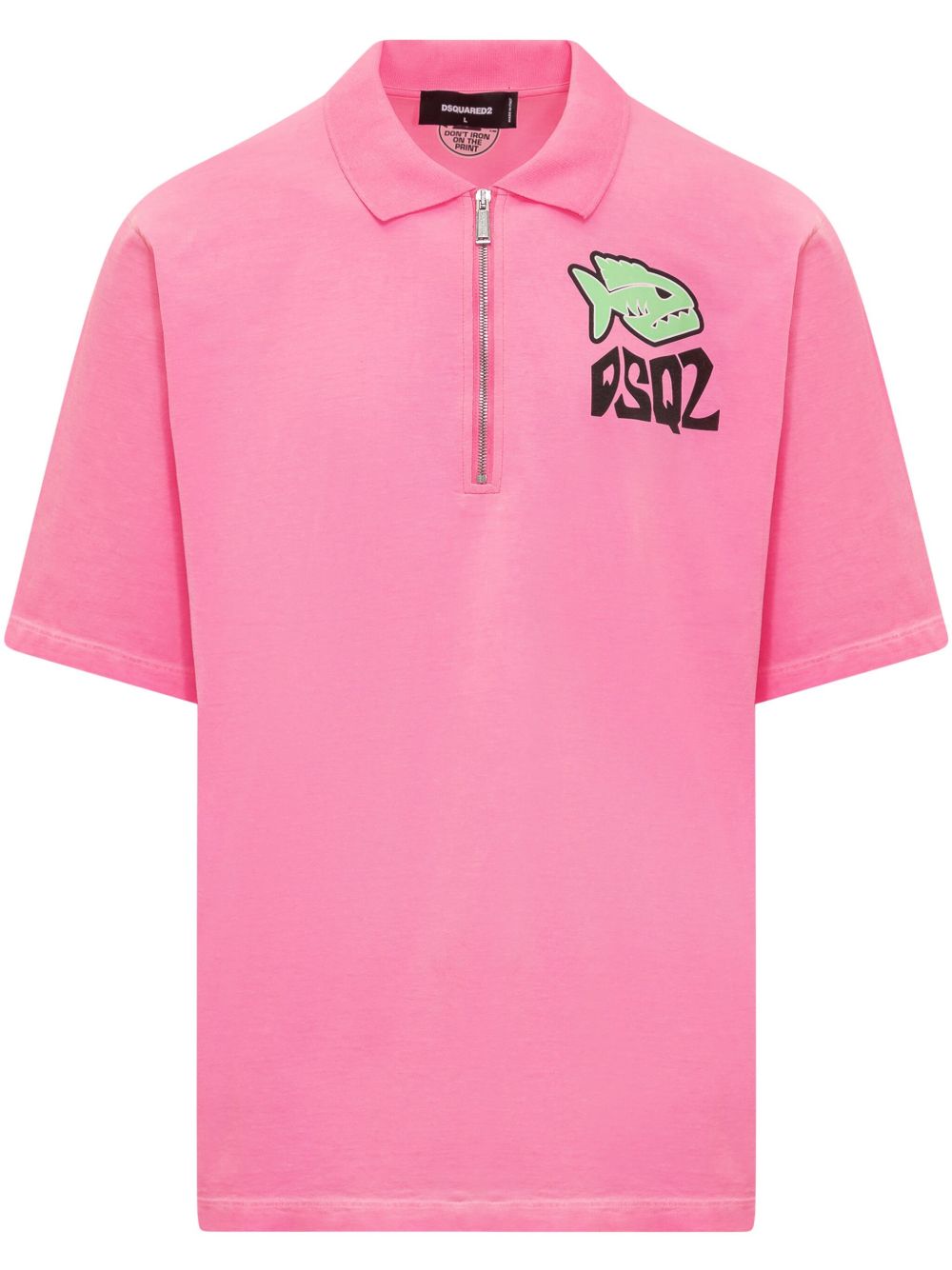 DSQUARED2 Fish Skater polo衫 - 粉色