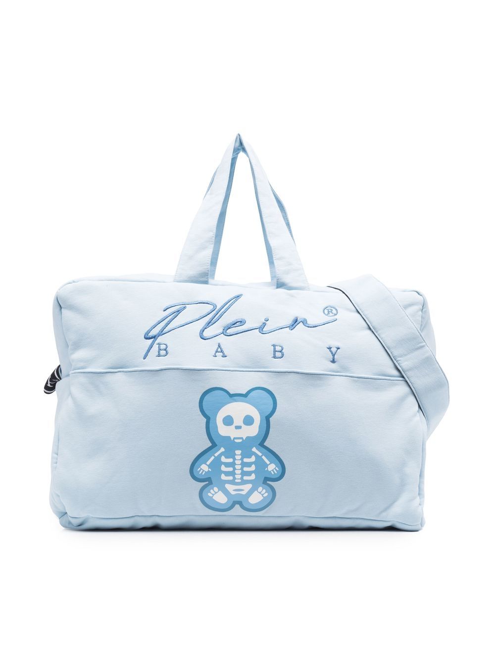 Philipp Plein Junior 刺绣logo细节母婴包 - 蓝色