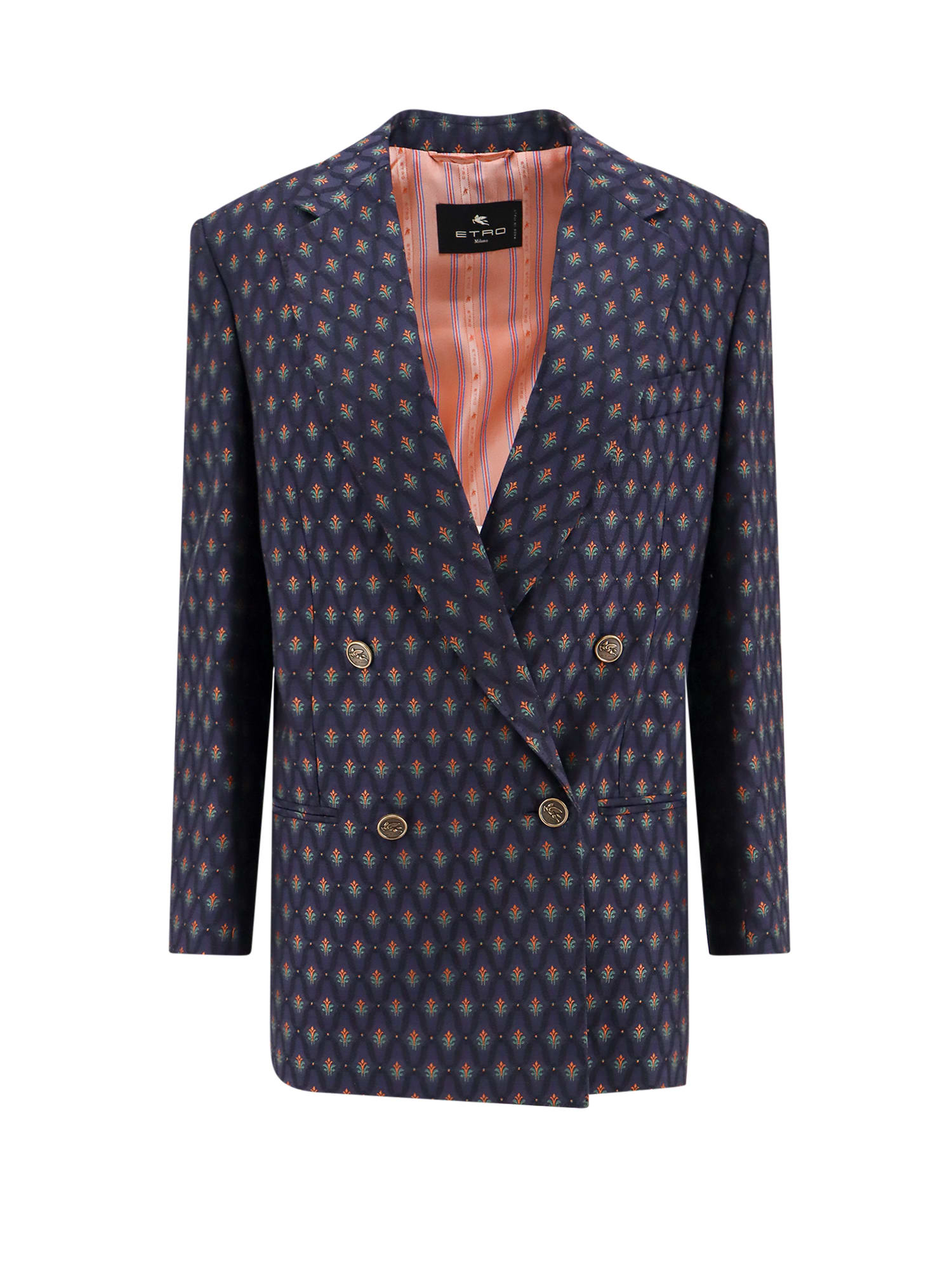 Etro Double-breasted Wool Blazer