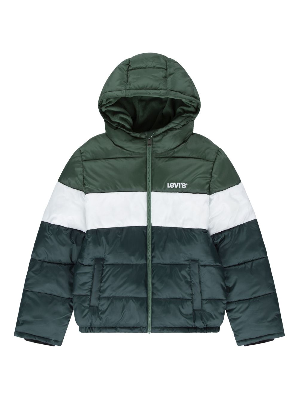Levi's Kids logo填充夹克 - 绿色