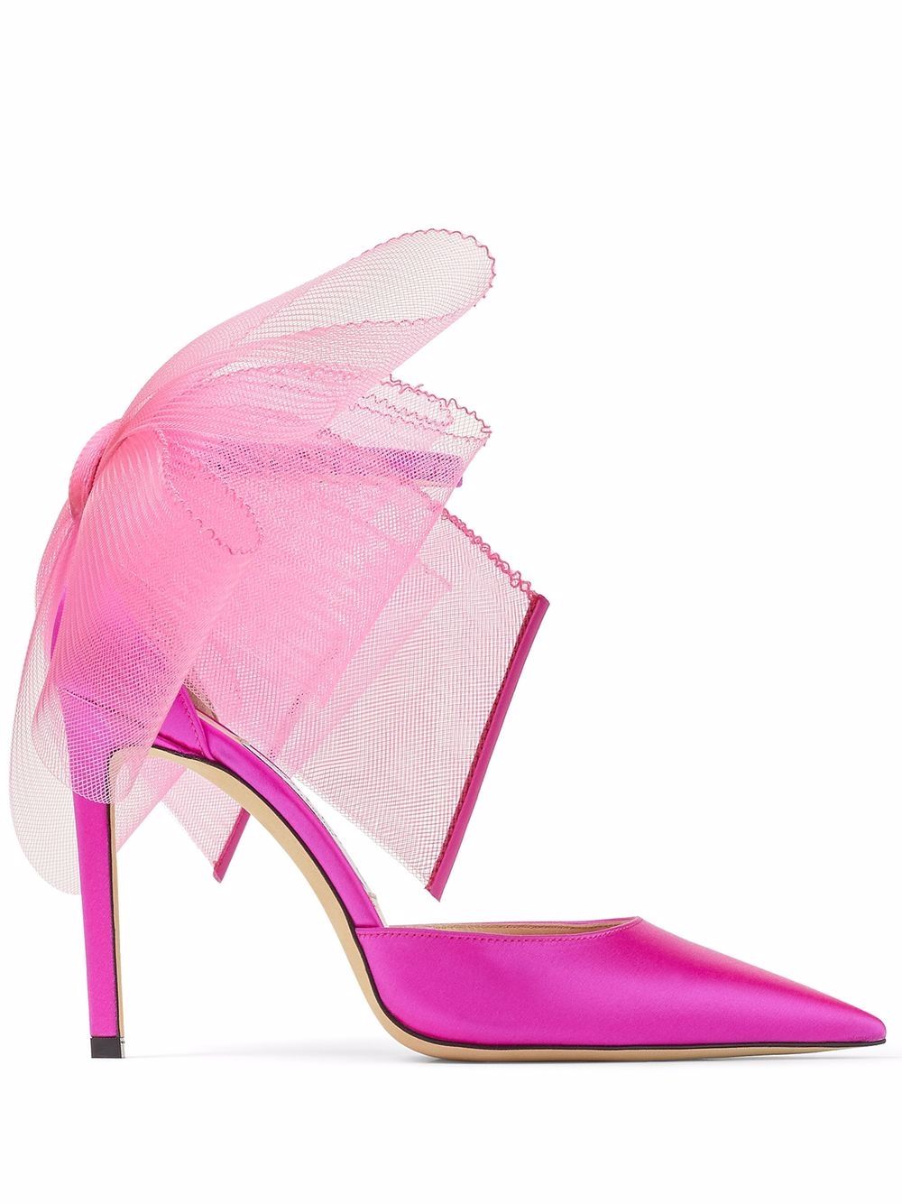Jimmy Choo 周仰杰 Averly 不对称设计高跟鞋 - 粉色