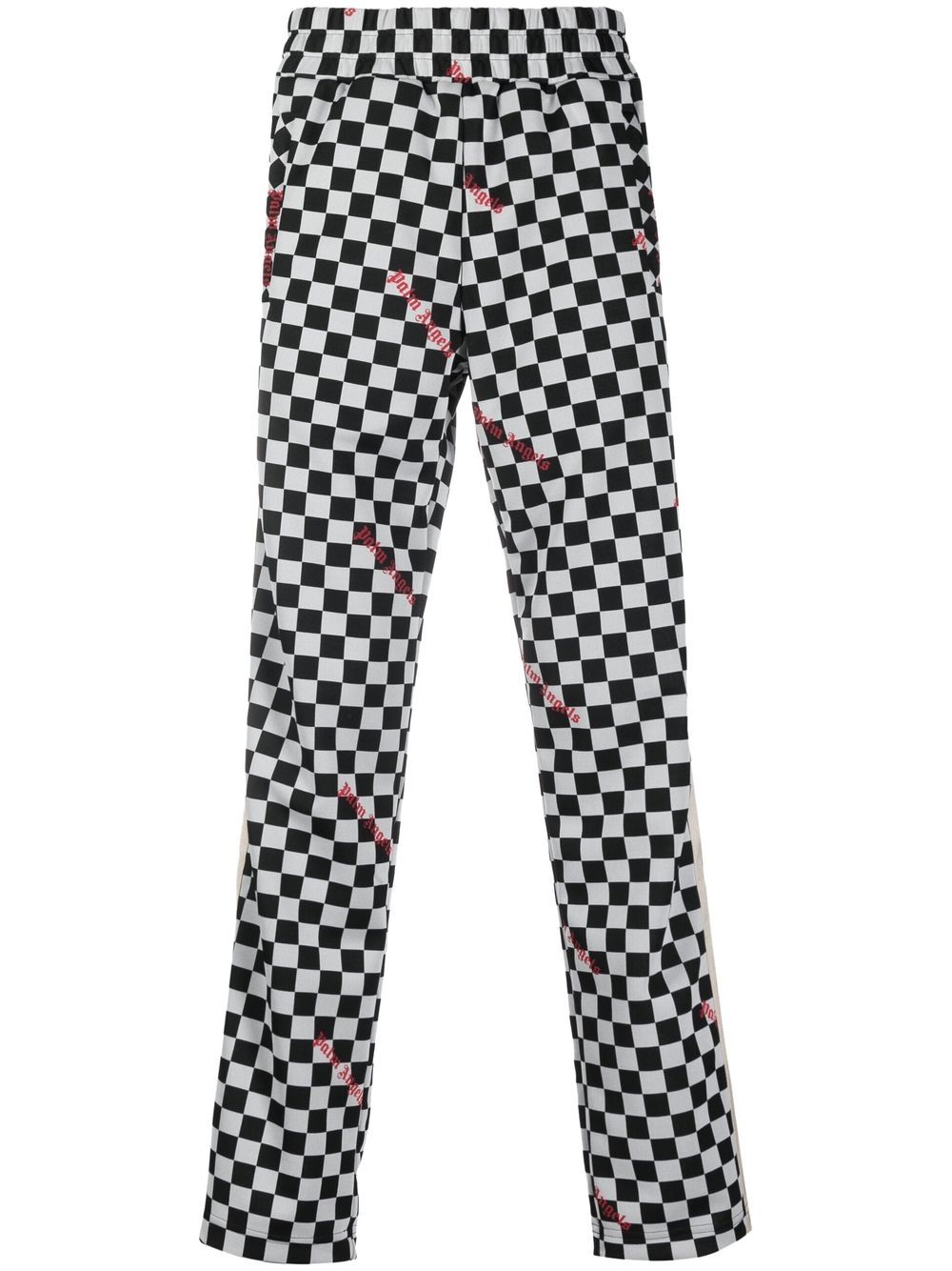 Palm Angels Jacquard Damier 经典运动裤 - 黑色