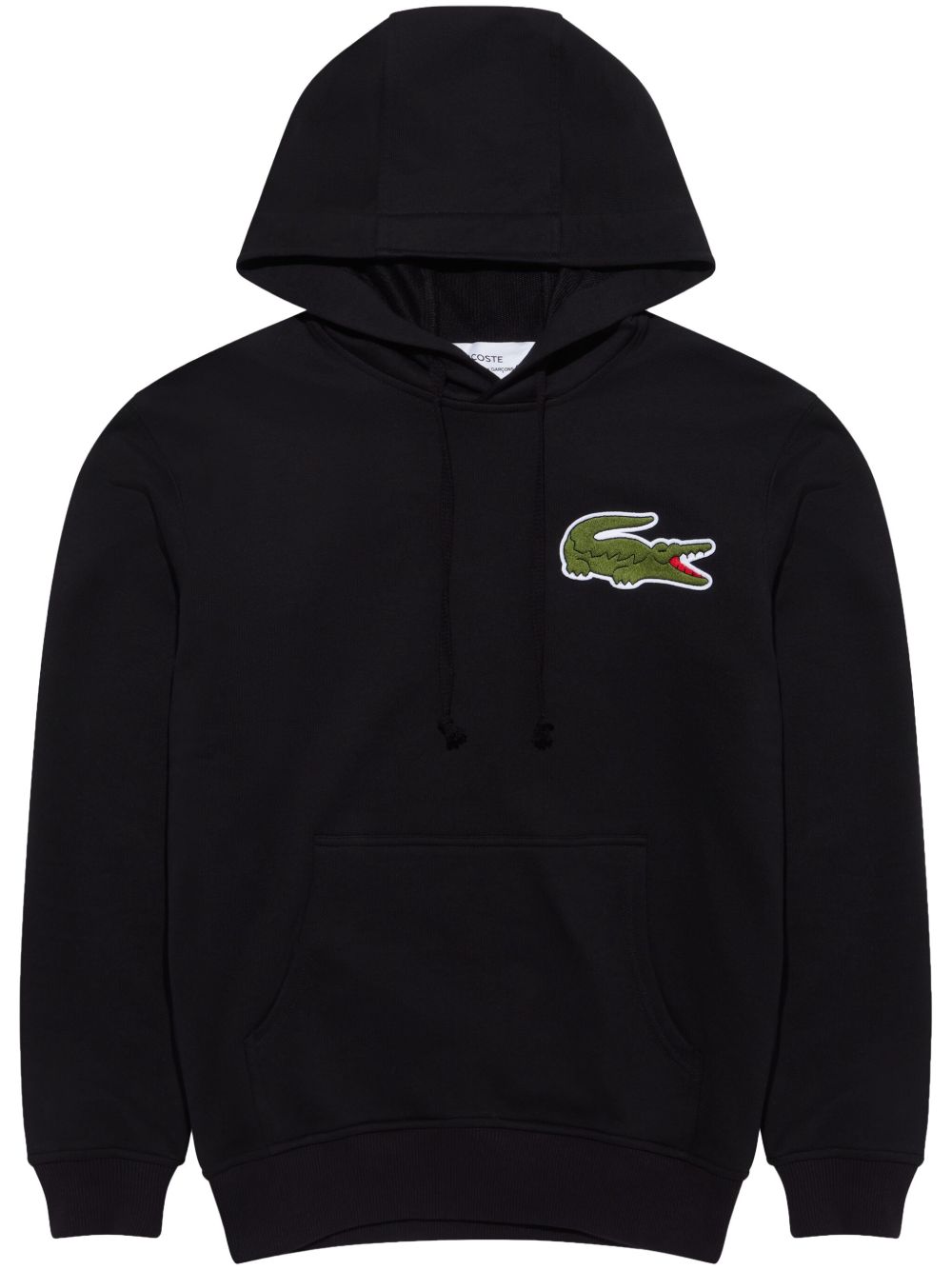 Comme Des Garçons Shirt 标贴棉连帽衫 - 黑色