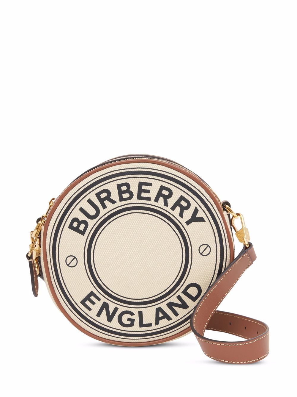 Burberry Louise logo印花迷你斜挎包 - 中性色