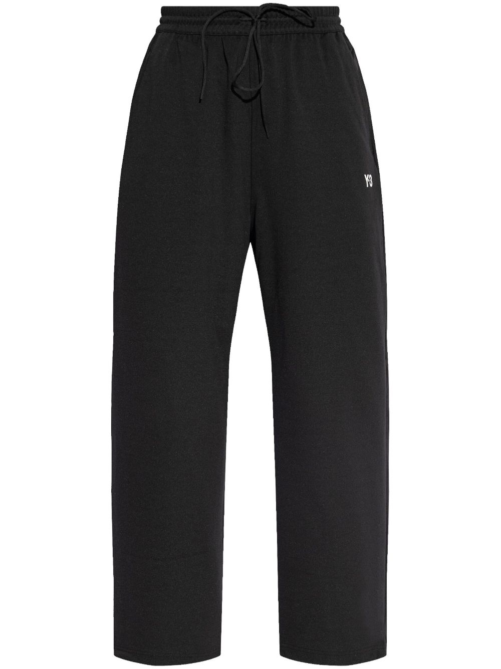 Y-3 logo印花运动裤 - 黑色