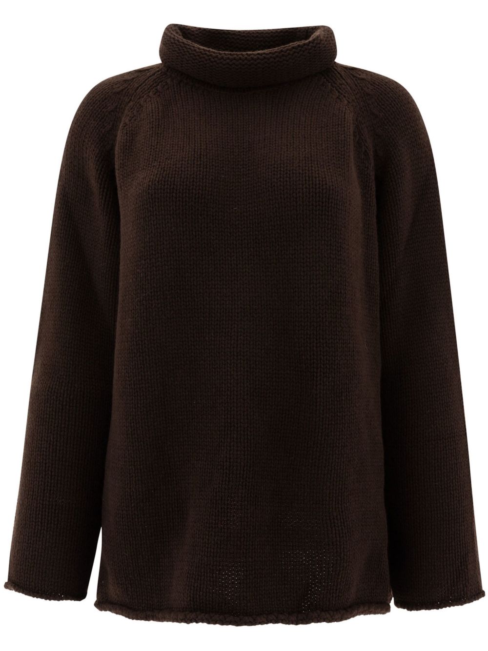 BODE cashmere roll-neck sweater - 褐色