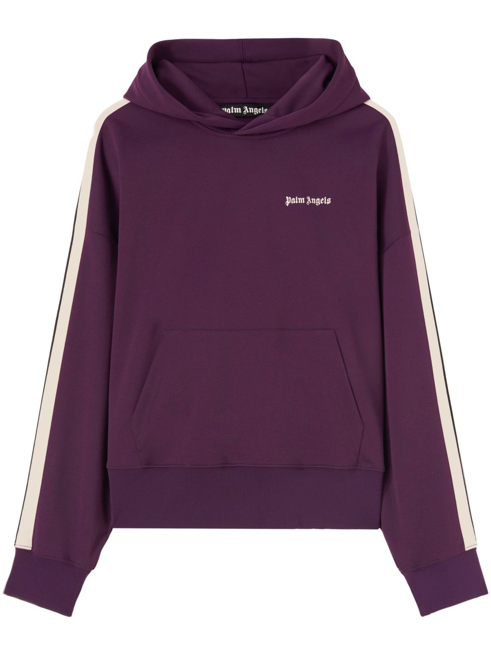 Palm Angels logo印花连帽衫 - 紫色