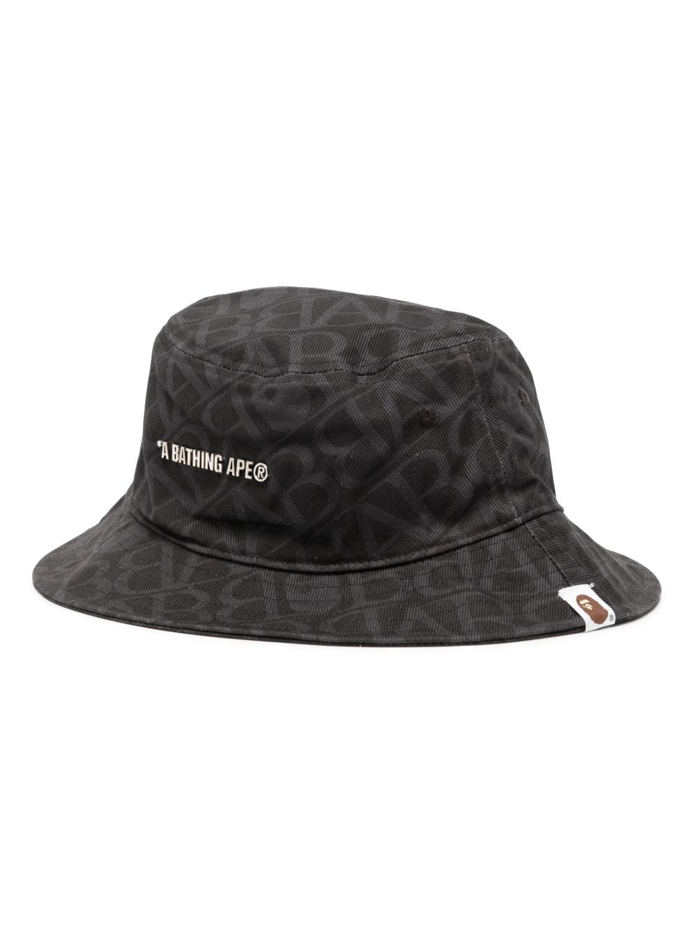 A BATHING APE® 经典logo图案渔夫帽 - 灰色