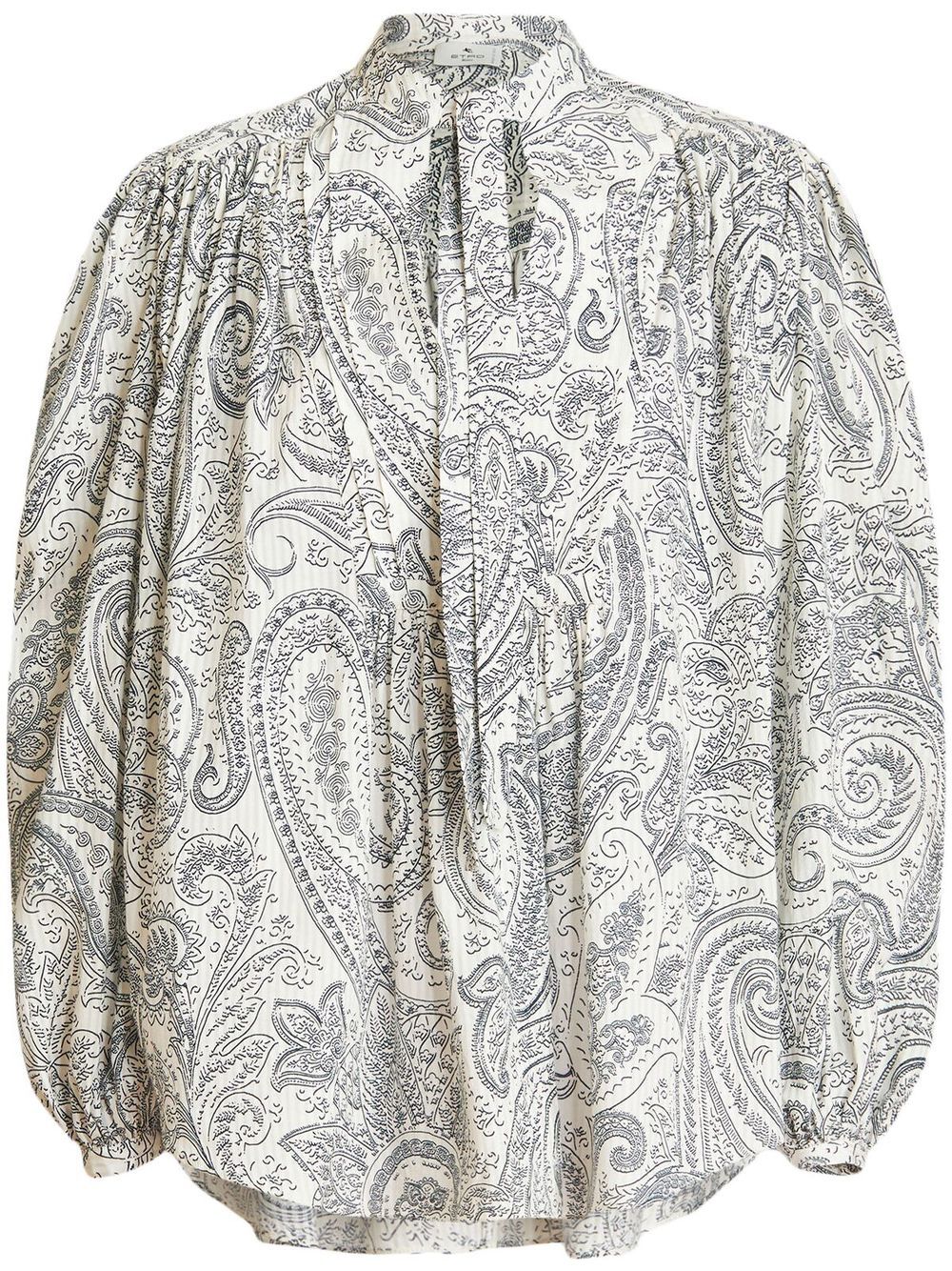 ETRO 大面积佩斯理印花罩衫 - 黑色