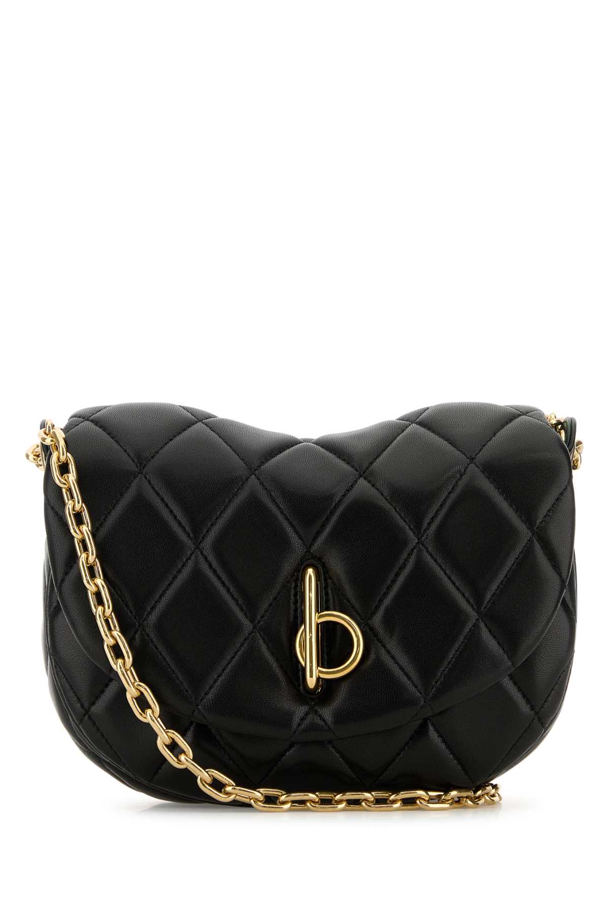 Burberry 黑色皮革Rocking Horse肩背包