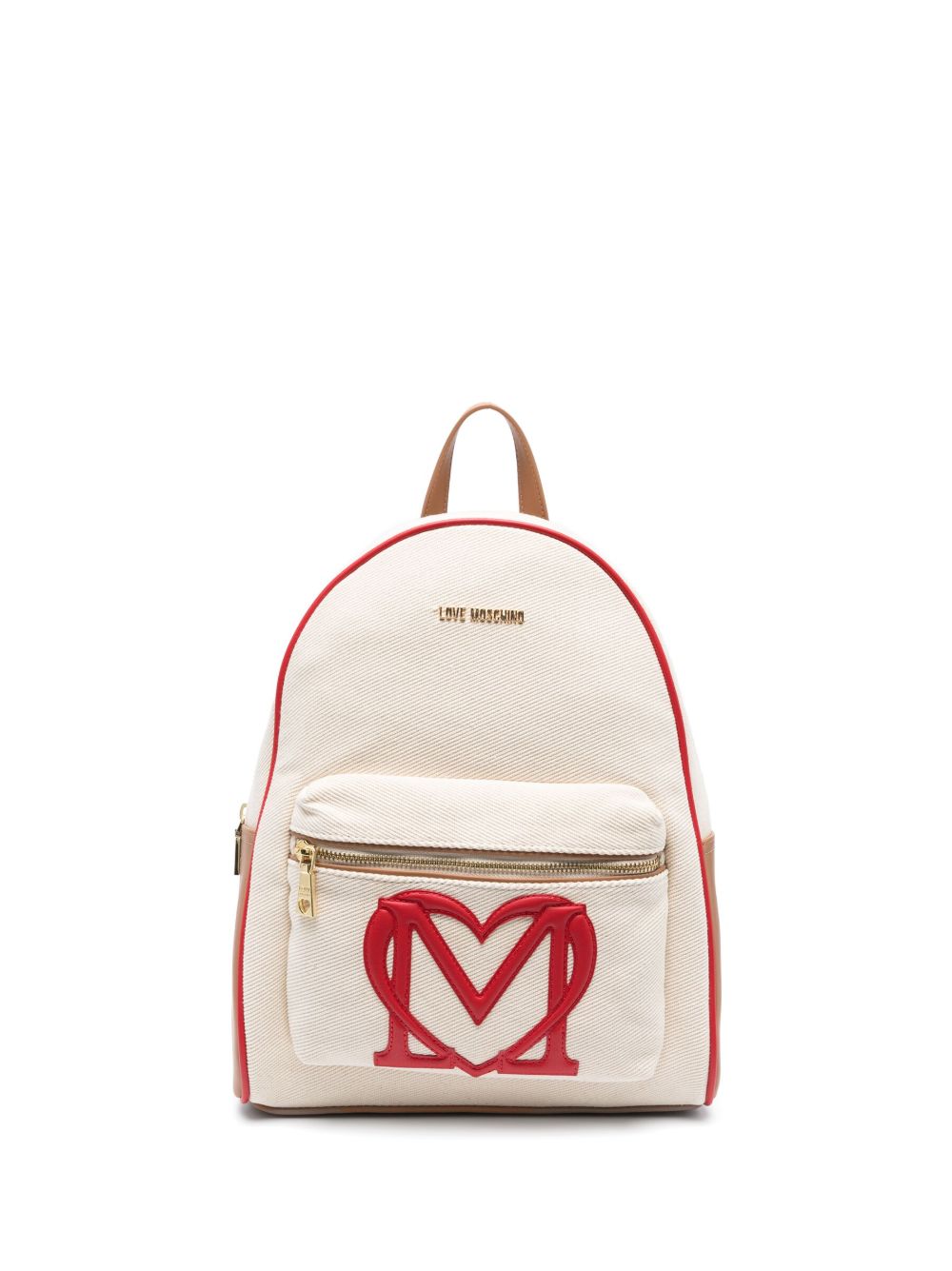Love Moschino logo 贴花纹理双肩包 - 中性色