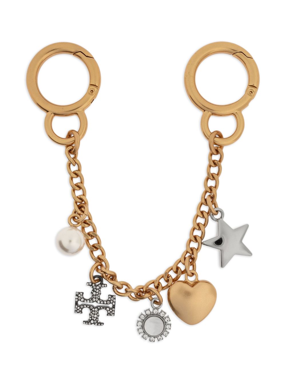 Tory Burch 吊饰细节钥匙扣 - 金色