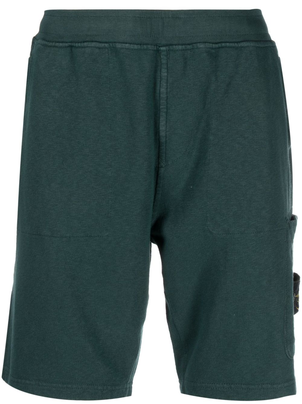 Stone Island 罗盘图案棉短裤 - 绿色