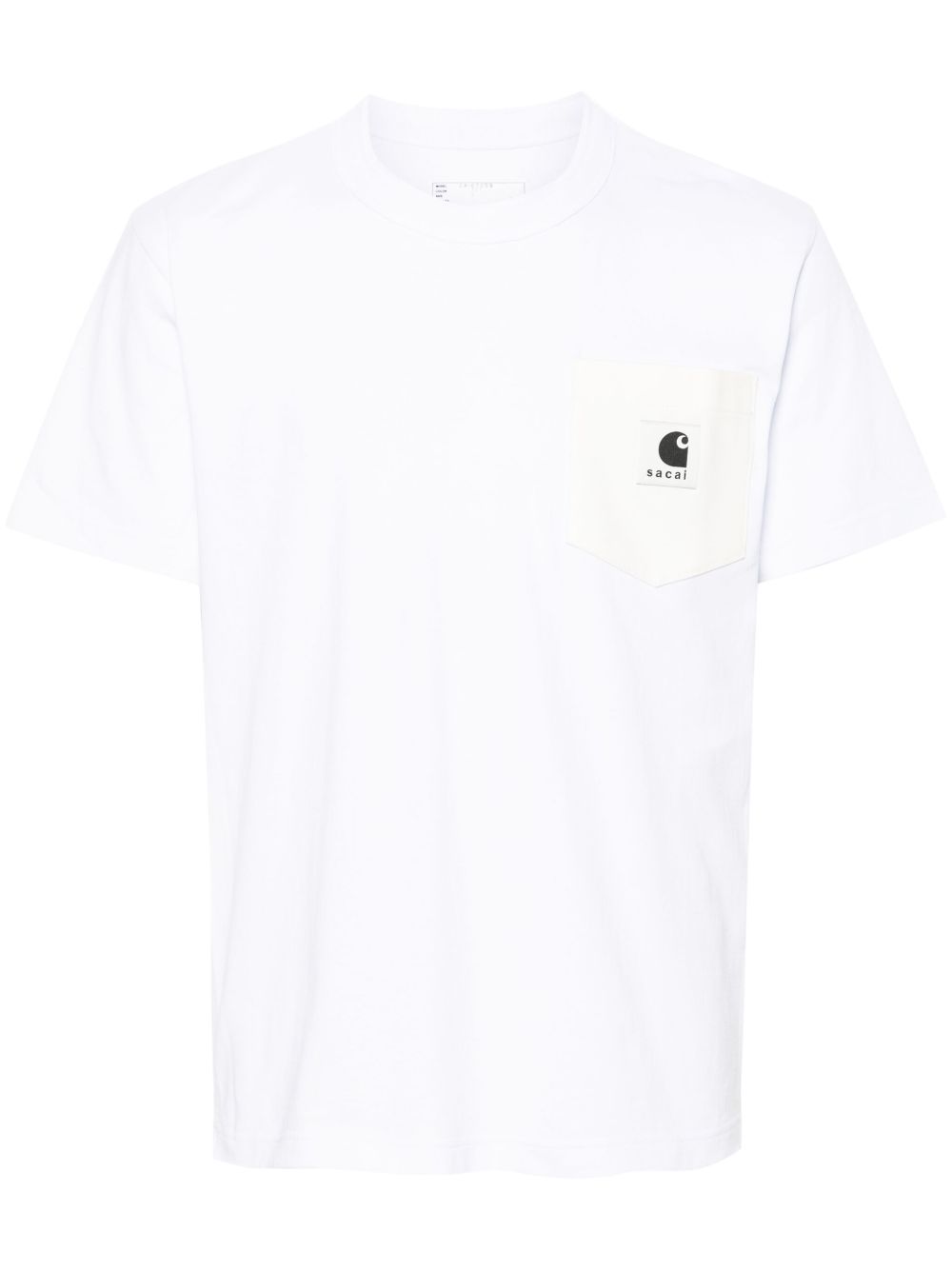sacai x Carhartt WIP 棉T恤 - 白色