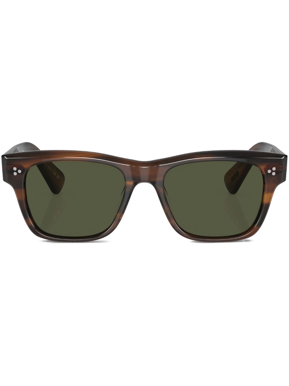 Oliver Peoples Birell 方框太阳眼镜 - 褐色