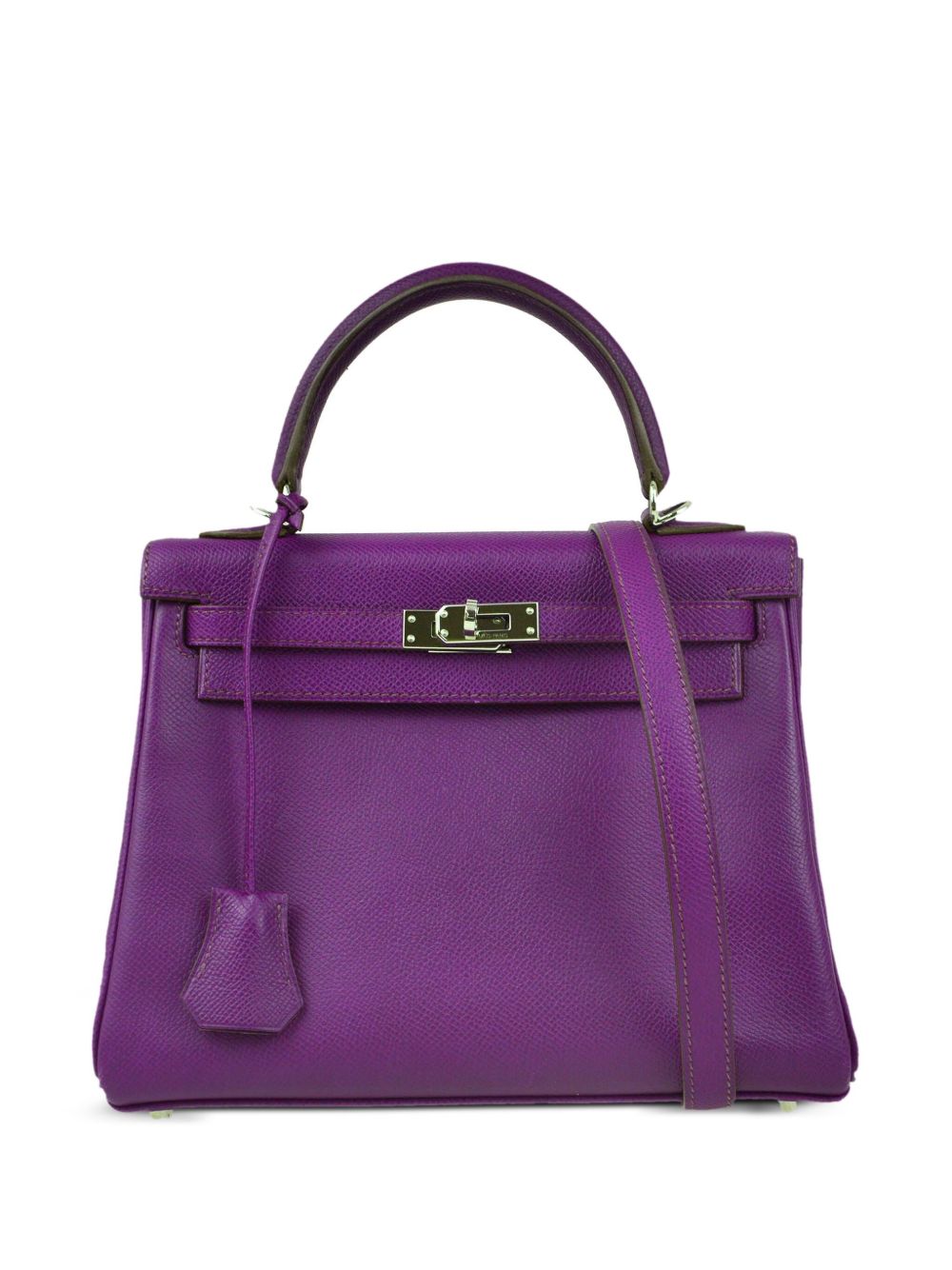 Hermès Pre-Owned Kelly Retourne 25 两用手提包（2010年典藏款） - 紫色