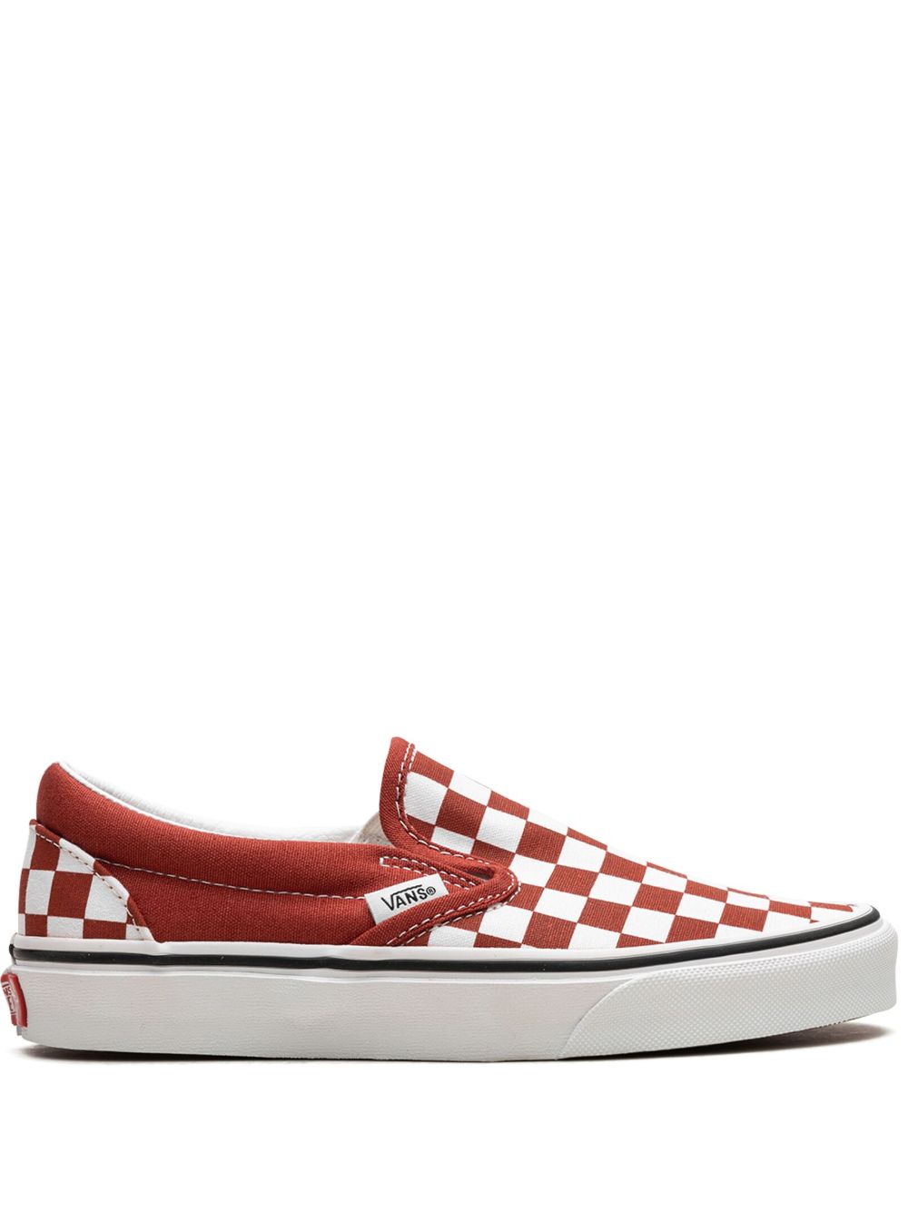 Vans Classic Slip-On Checkerboard 运动鞋 - 红色