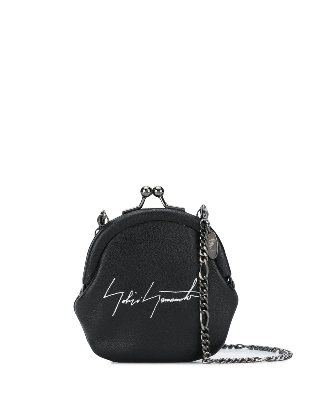 Discord Yohji Yamamoto logo印花交扣钱包 - 黑色