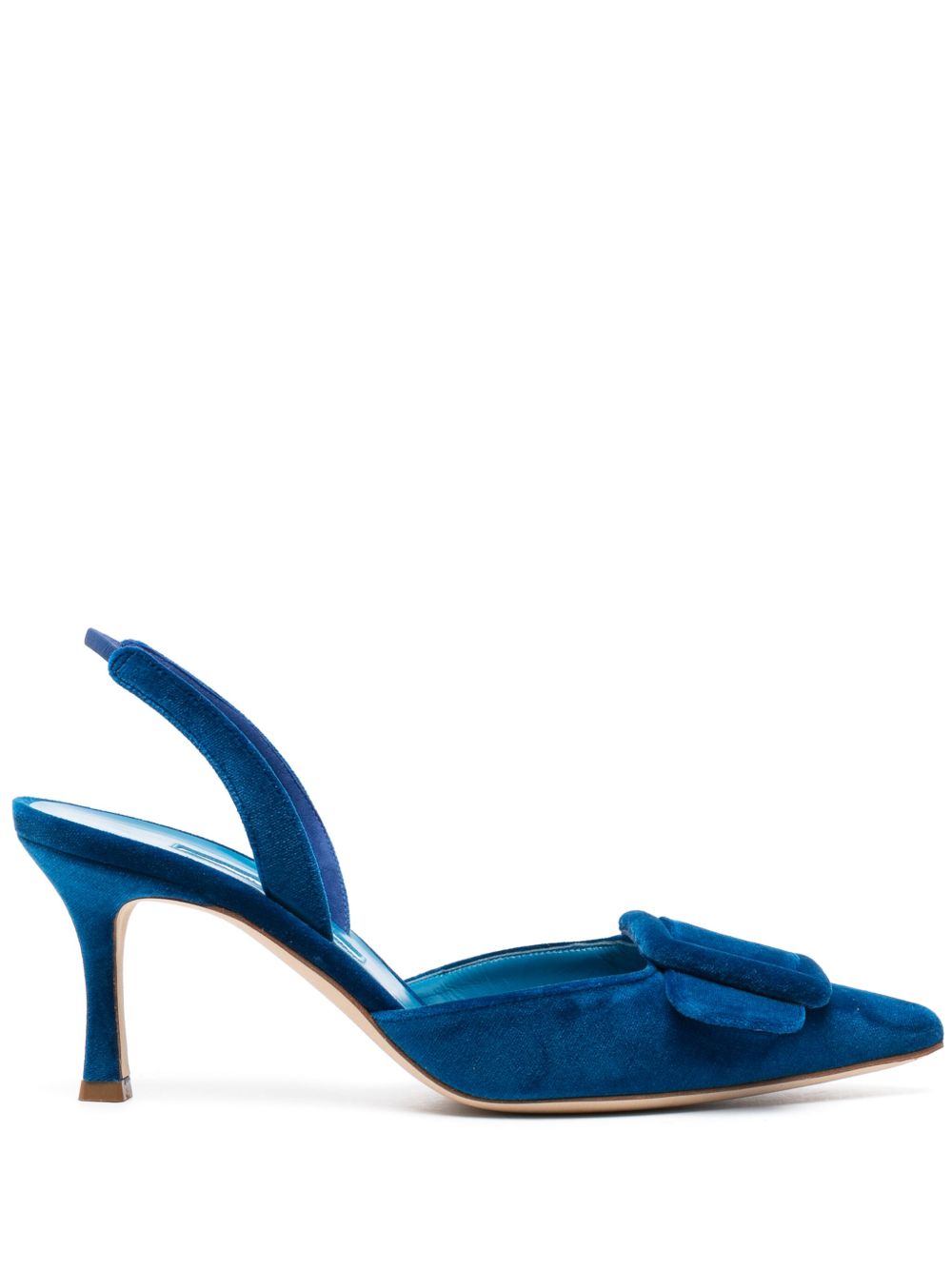 Manolo Blahnik Maysli 中跟鞋（7厘米） - 蓝色
