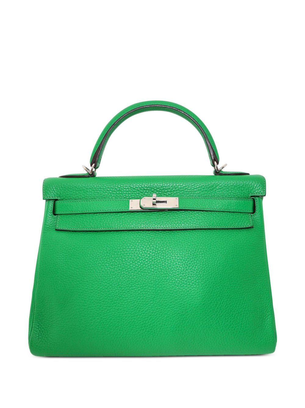 Hermès Pre-Owned Kelly 32 Retourne 两用手提包（2016年典藏款） - 绿色