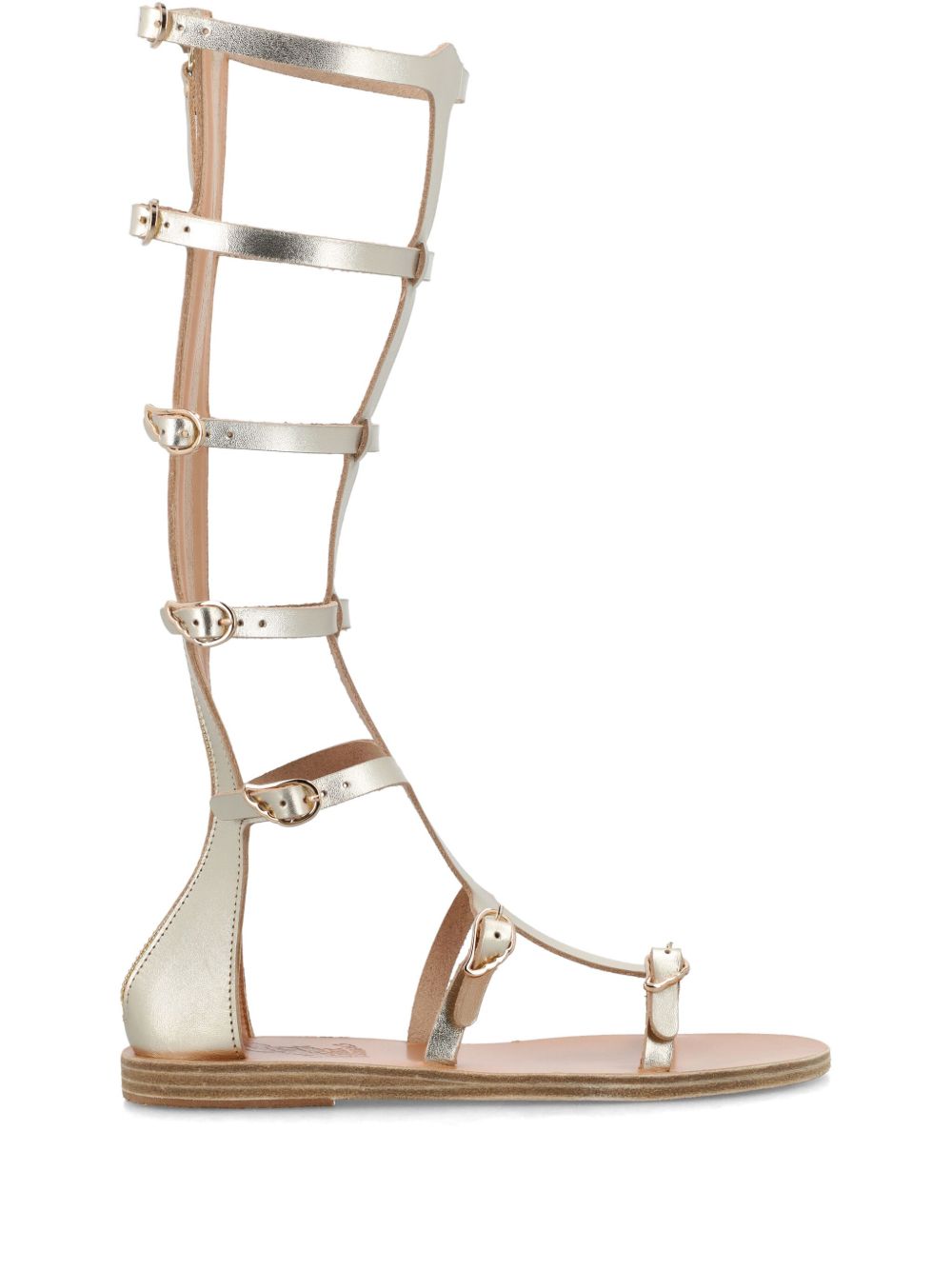 Ancient Greek Sandals Rhea 皮质凉鞋 - 中性色