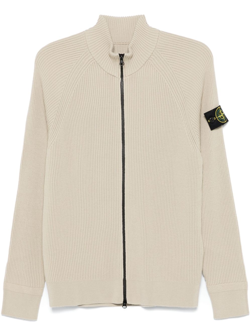Stone Island 罗盘徽章开衫 - 中性色