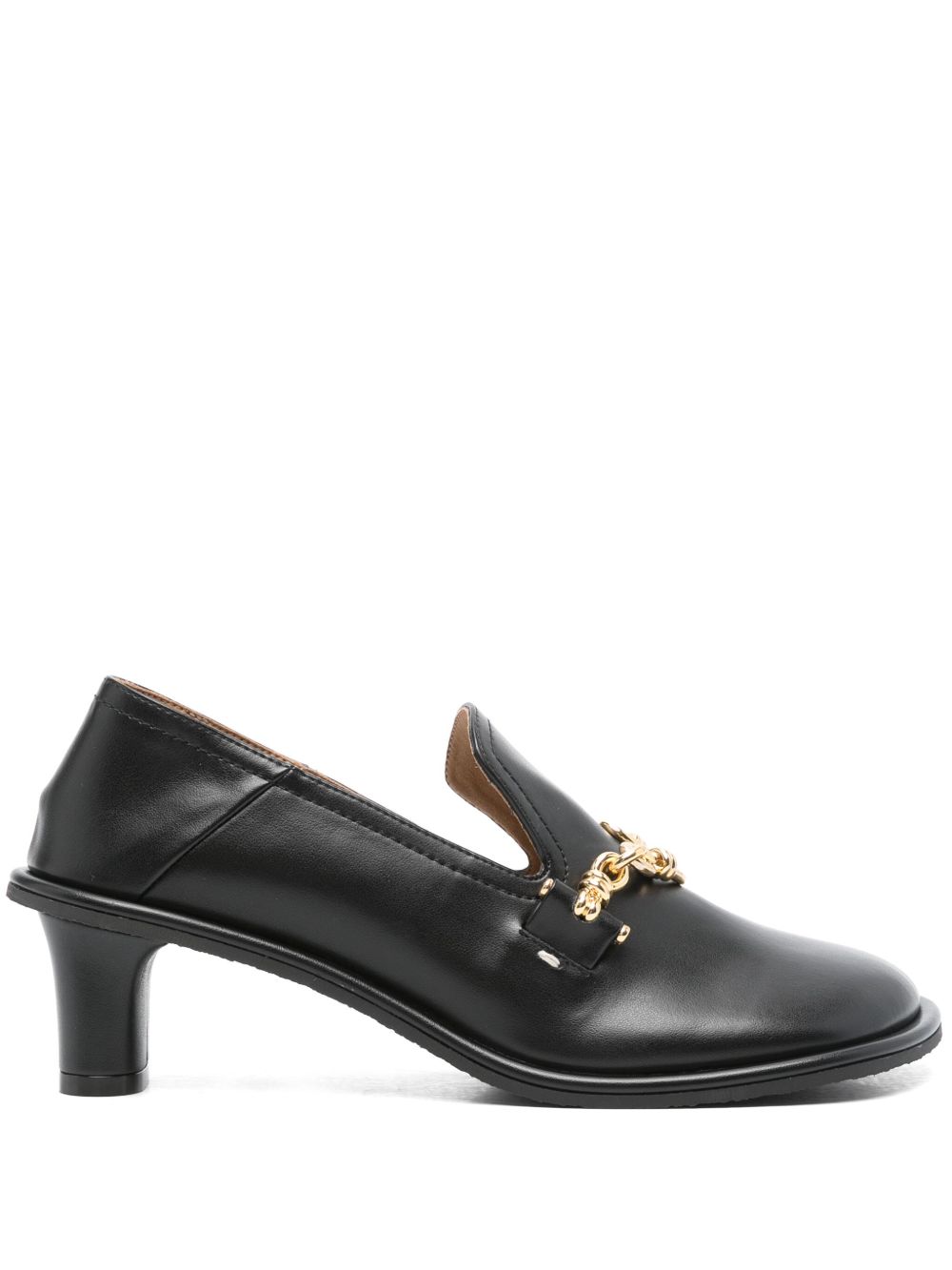 Stella McCartney 金属感细节低跟鞋（4.5厘米） - 黑色