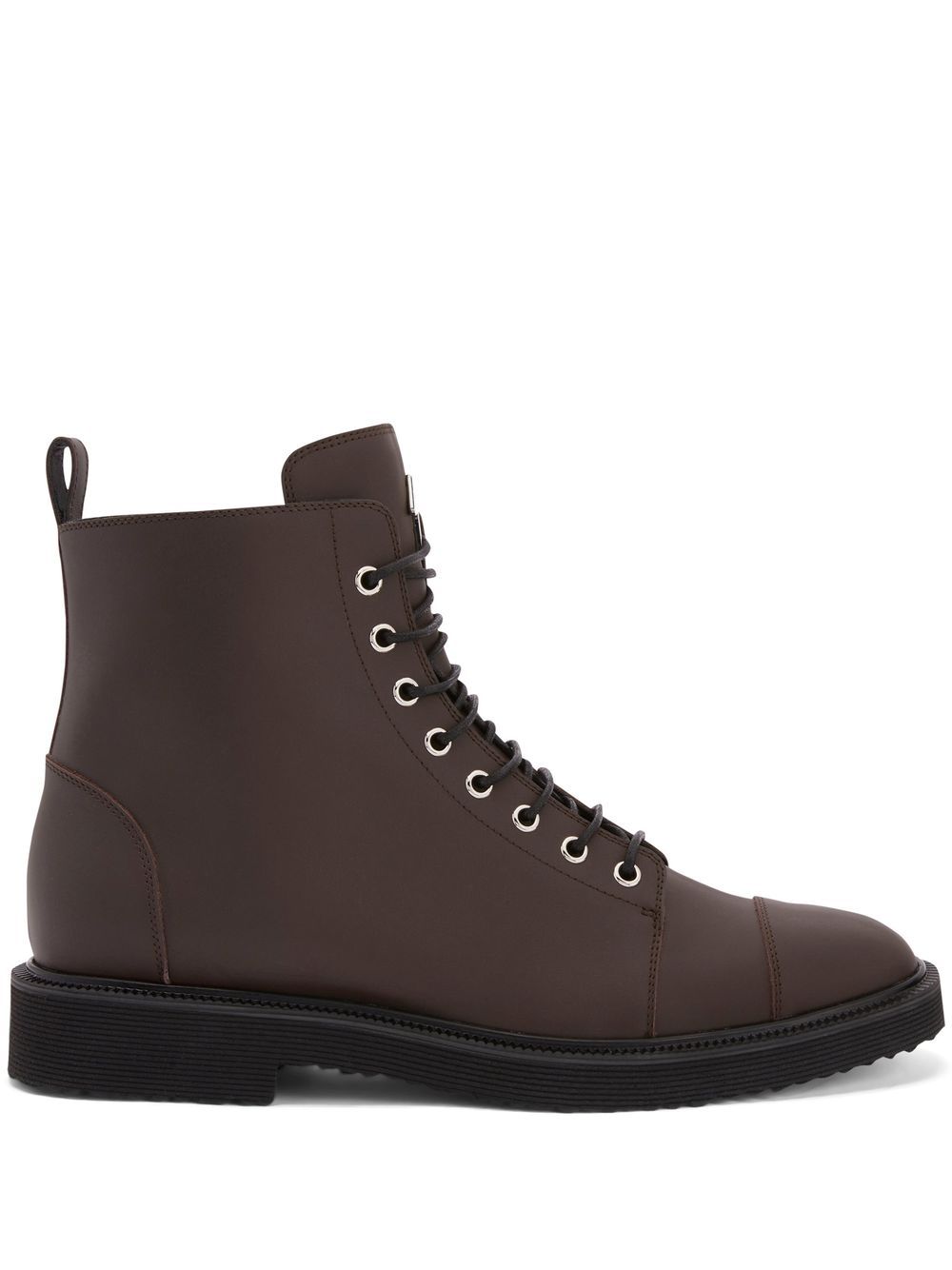 Giuseppe Zanotti Chris 皮质及踝靴 - 褐色