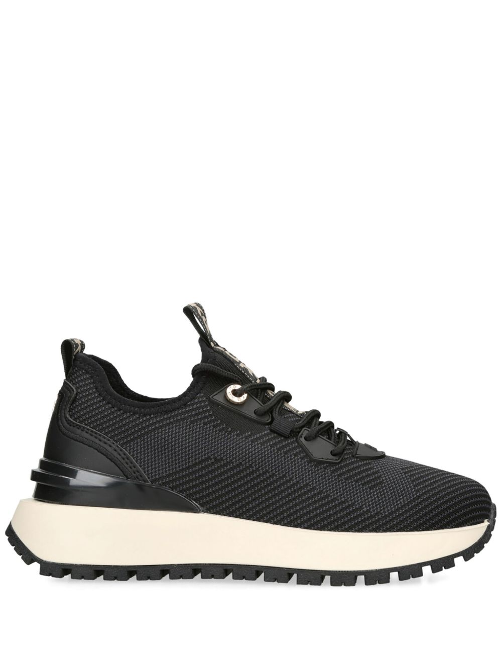 KG Kurt Geiger Louisa 针织拼接运动鞋 - 黑色