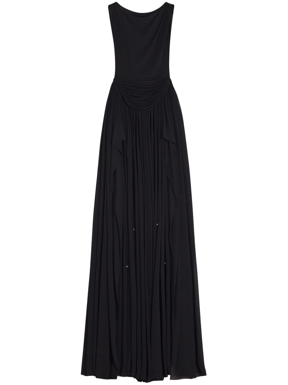 Lanvin draped gown - 黑色