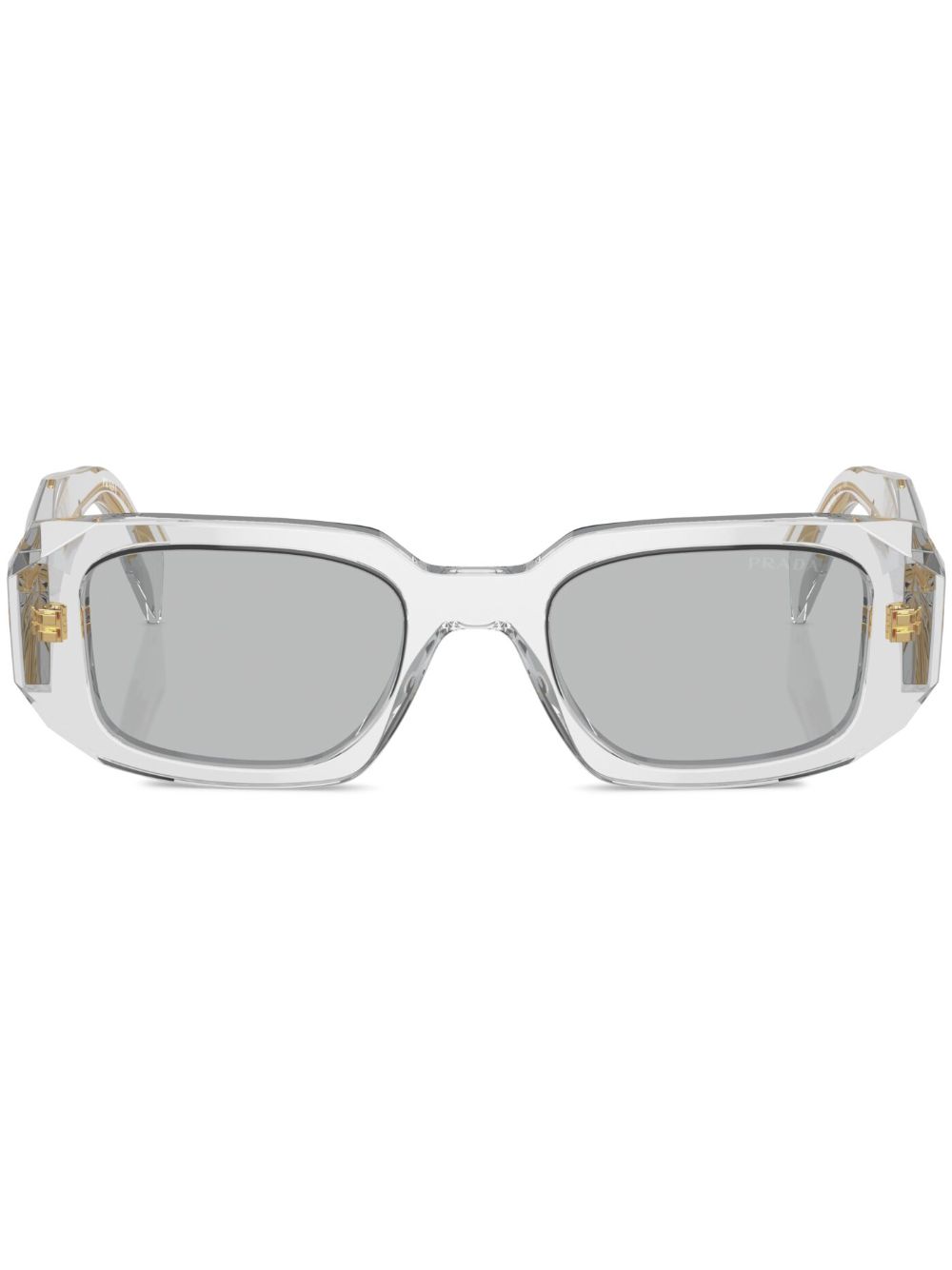 Prada Eyewear Prada PR 17WS 椭圆框太阳眼镜 - 灰色