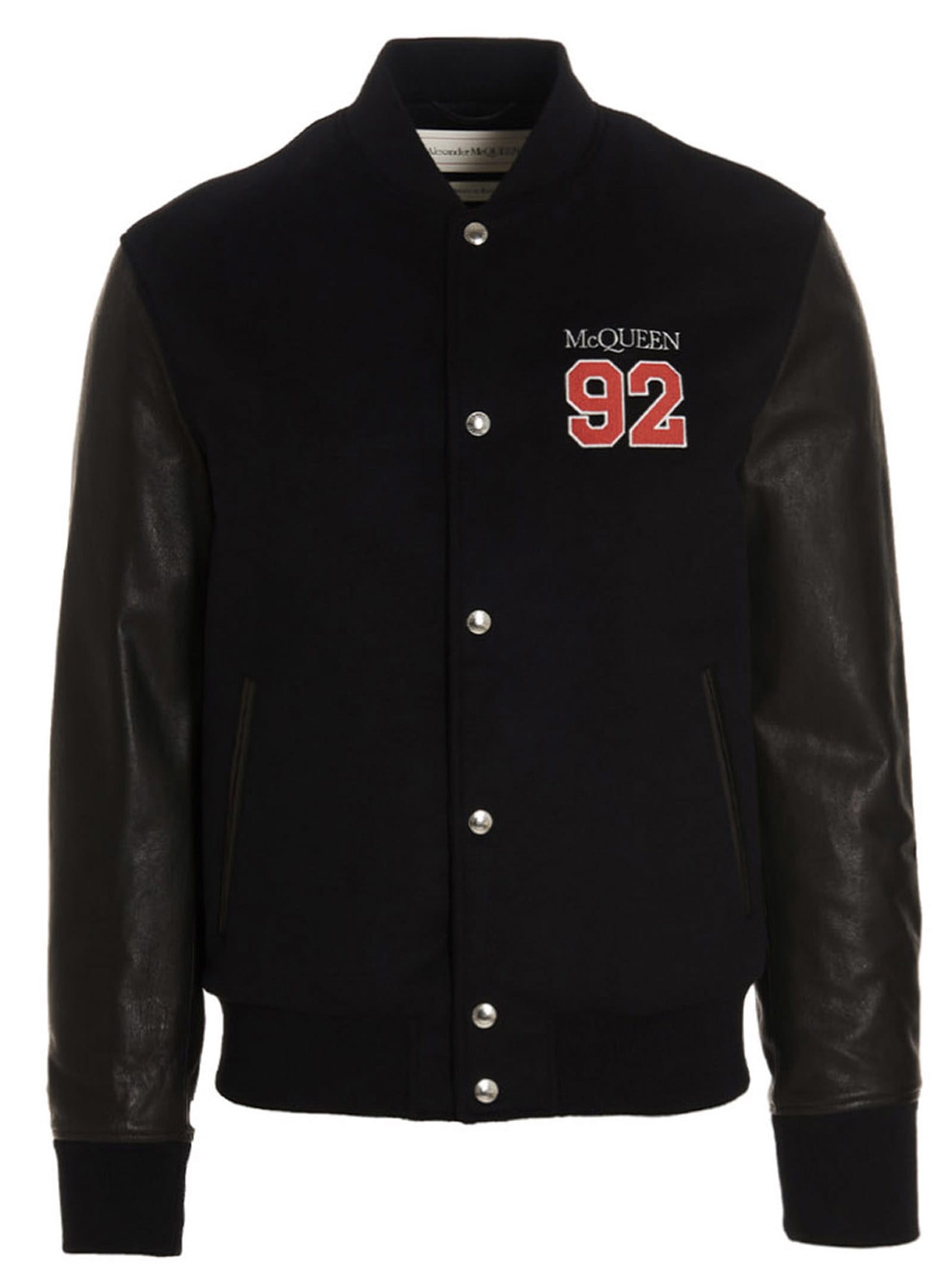 Alexander McQueen Logo Embroidery Bomber