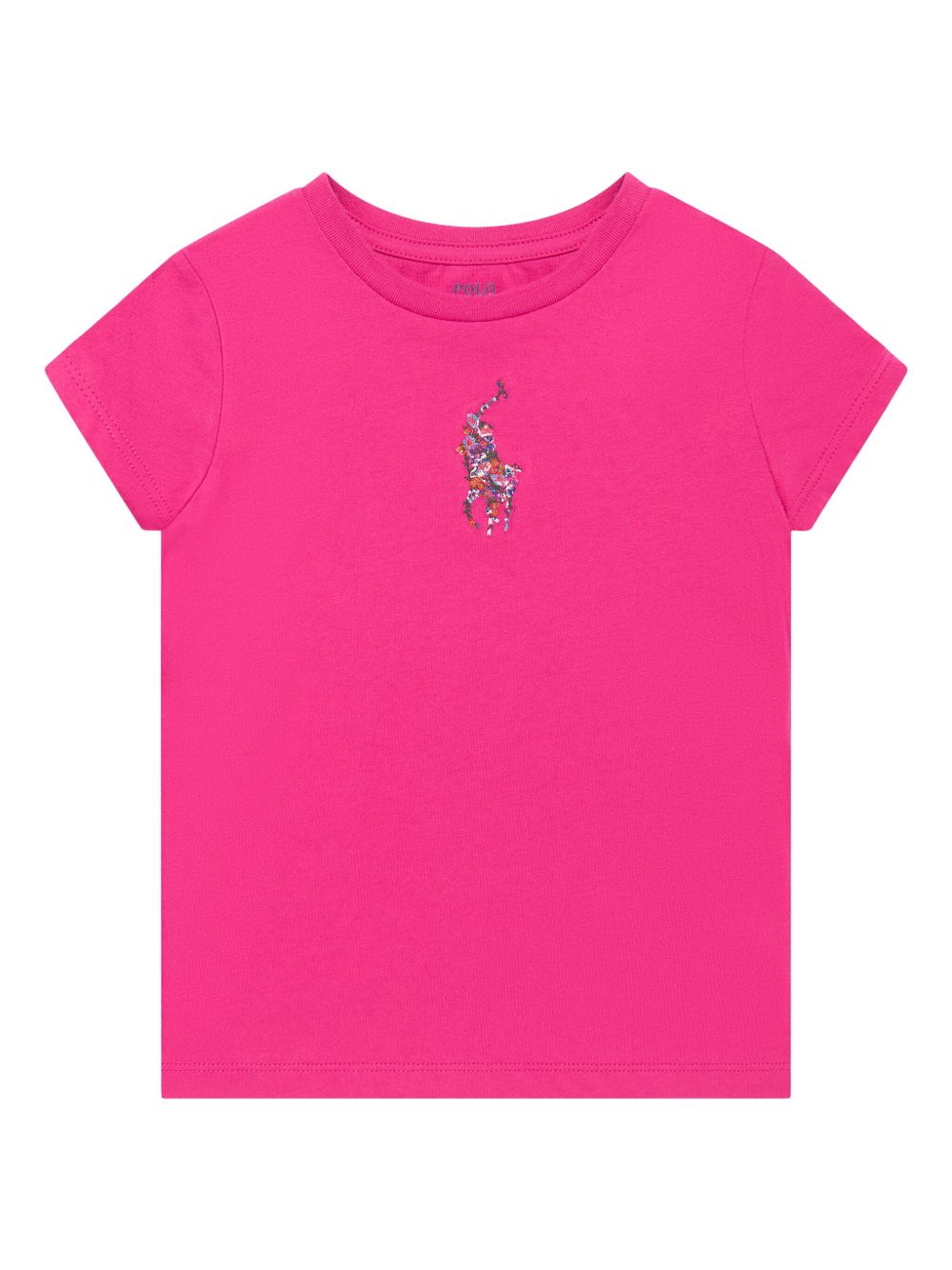 POLO RALPH LAUREN KIDS Polo Pony 刺绣T恤 - 粉色